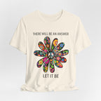 "Let It Be" Peace Flower T-Shirt | Hippie Soul Gift