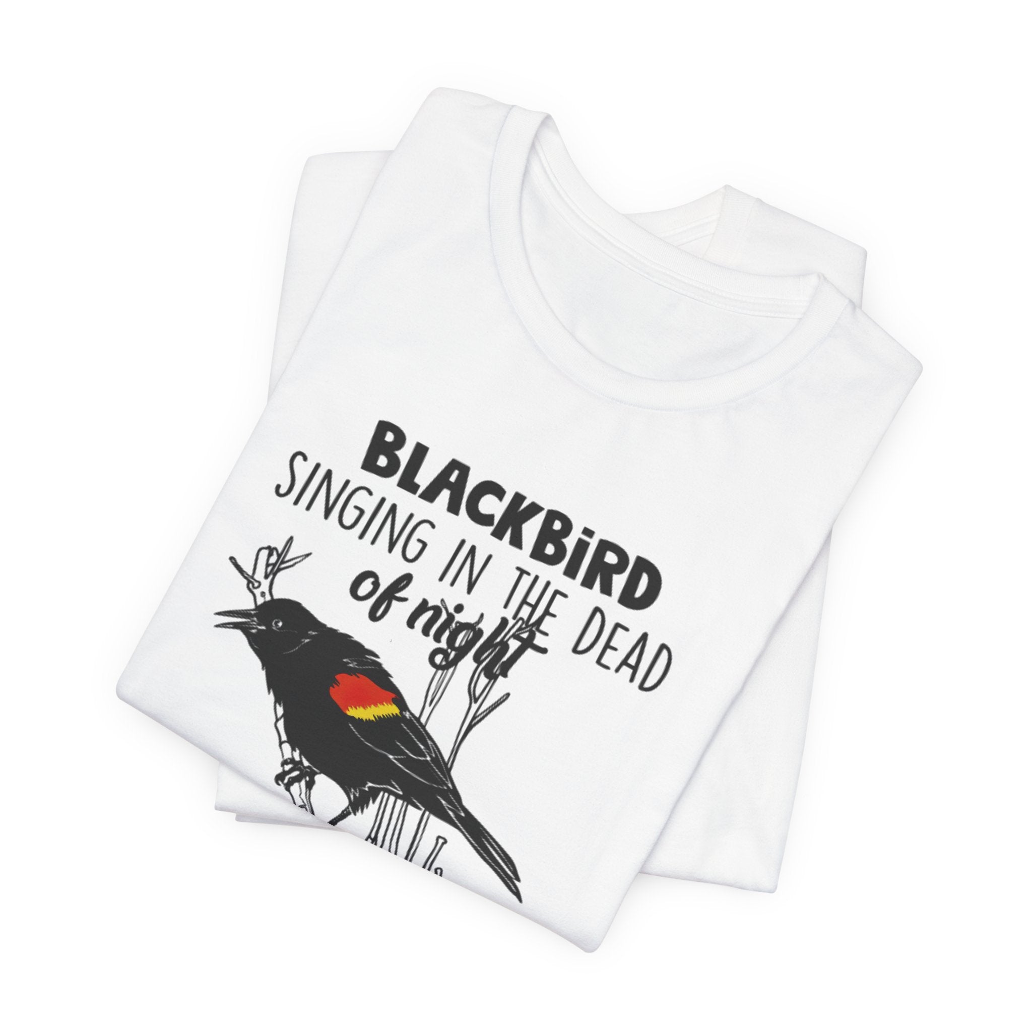 Blackbird Learn to Fly T-Shirt | Free Spirit Hippie Gift