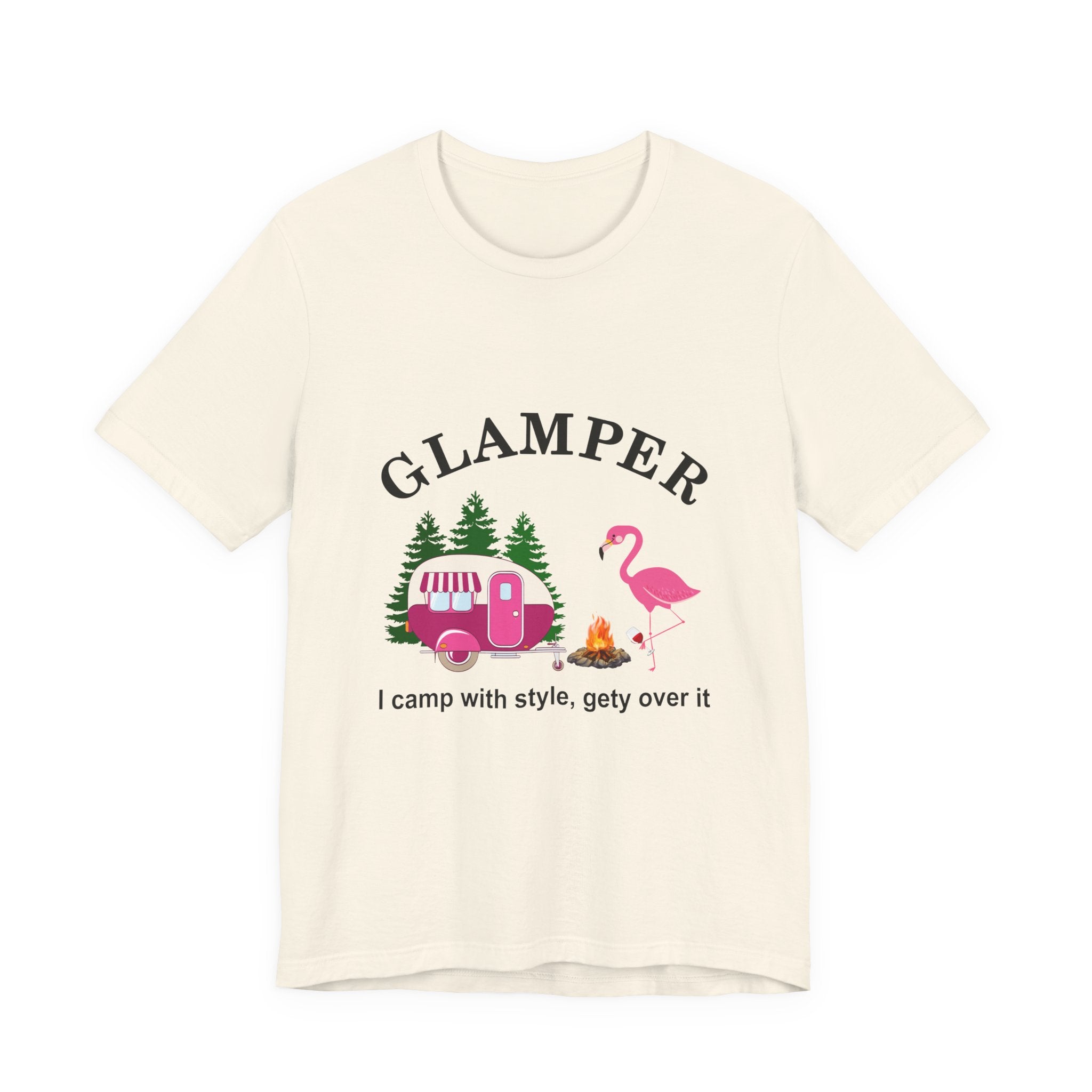 GLAMPER I Camp With Style T-Shirt | Glamping Lover Gift