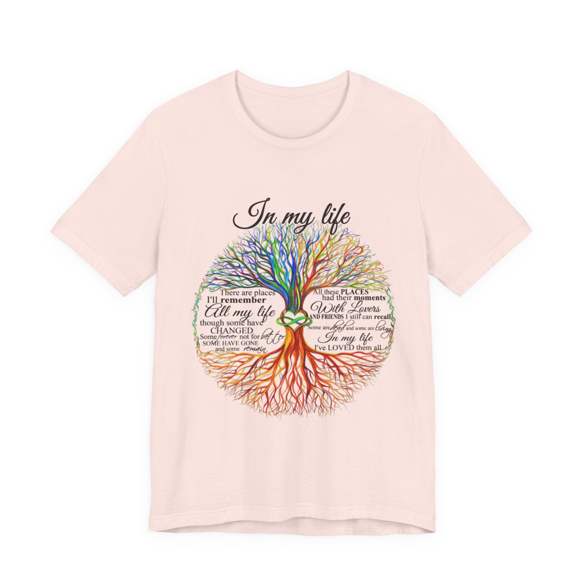 In My Life Lyrics Tree T-Shirt | Hippie Soul Gift