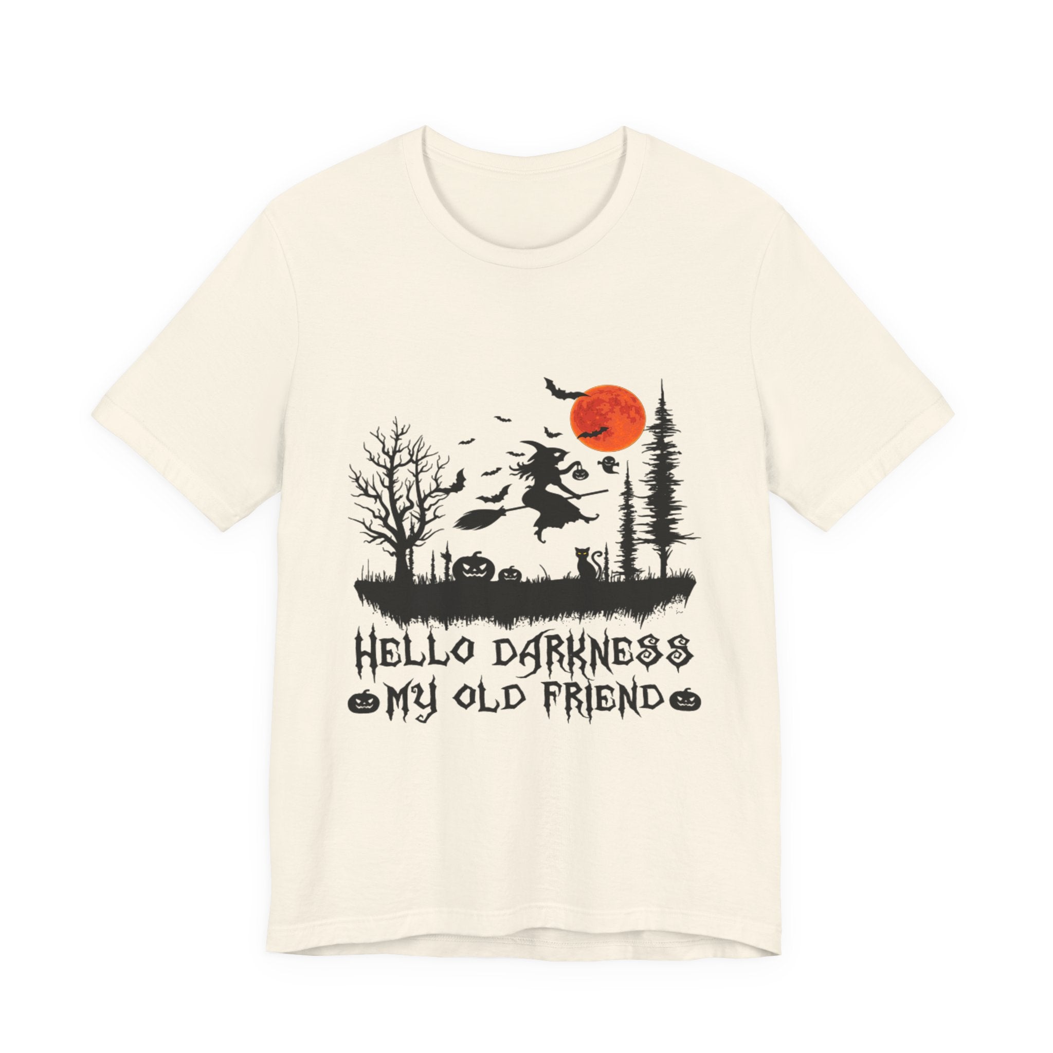 Hello Darkness My Old Friend T-Shirt | Hippie Halloween Gift