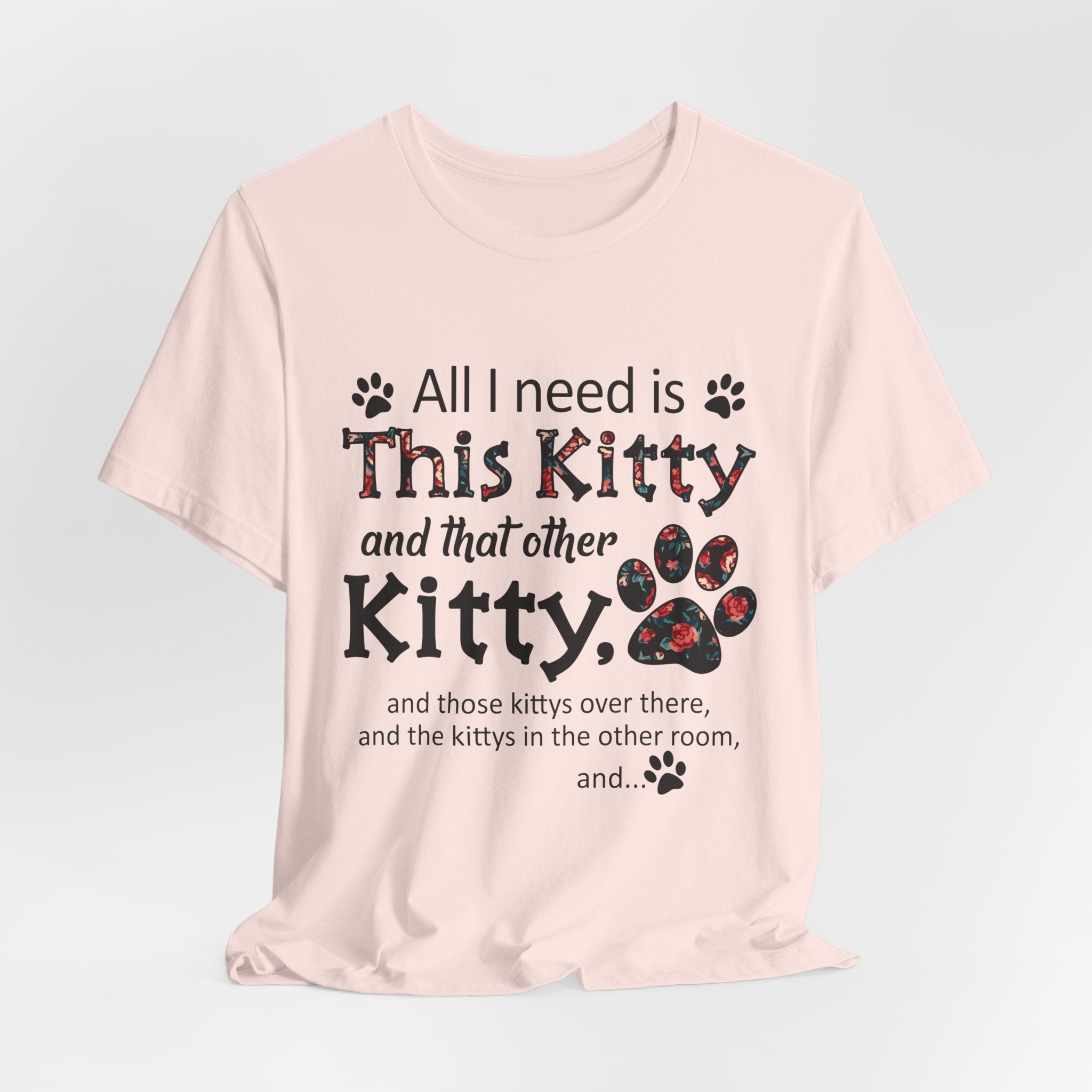 All I Need Is This Kitty T-Shirt | Crazy Cat Lover Gift