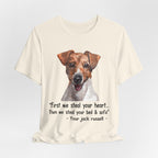 Jack Russell Steals Heart Bed Sofa T-Shirt | Dog Lover Gift