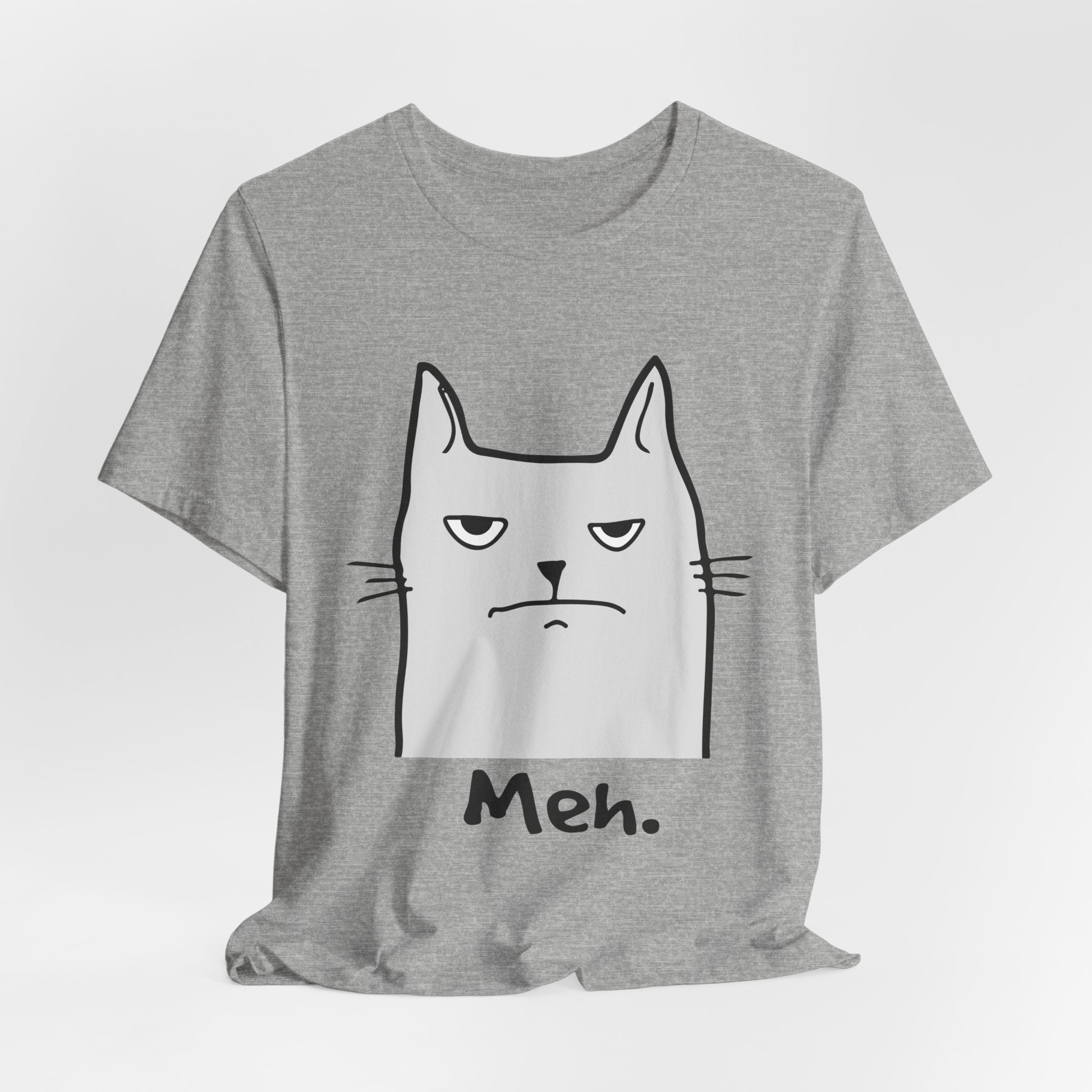 Meh. Grumpy Cat T-Shirt | Funny Cat Lover Gift
