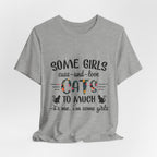 Some Girls Cuss and Love Cats T-Shirt | Crazy Cat Lady Gift
