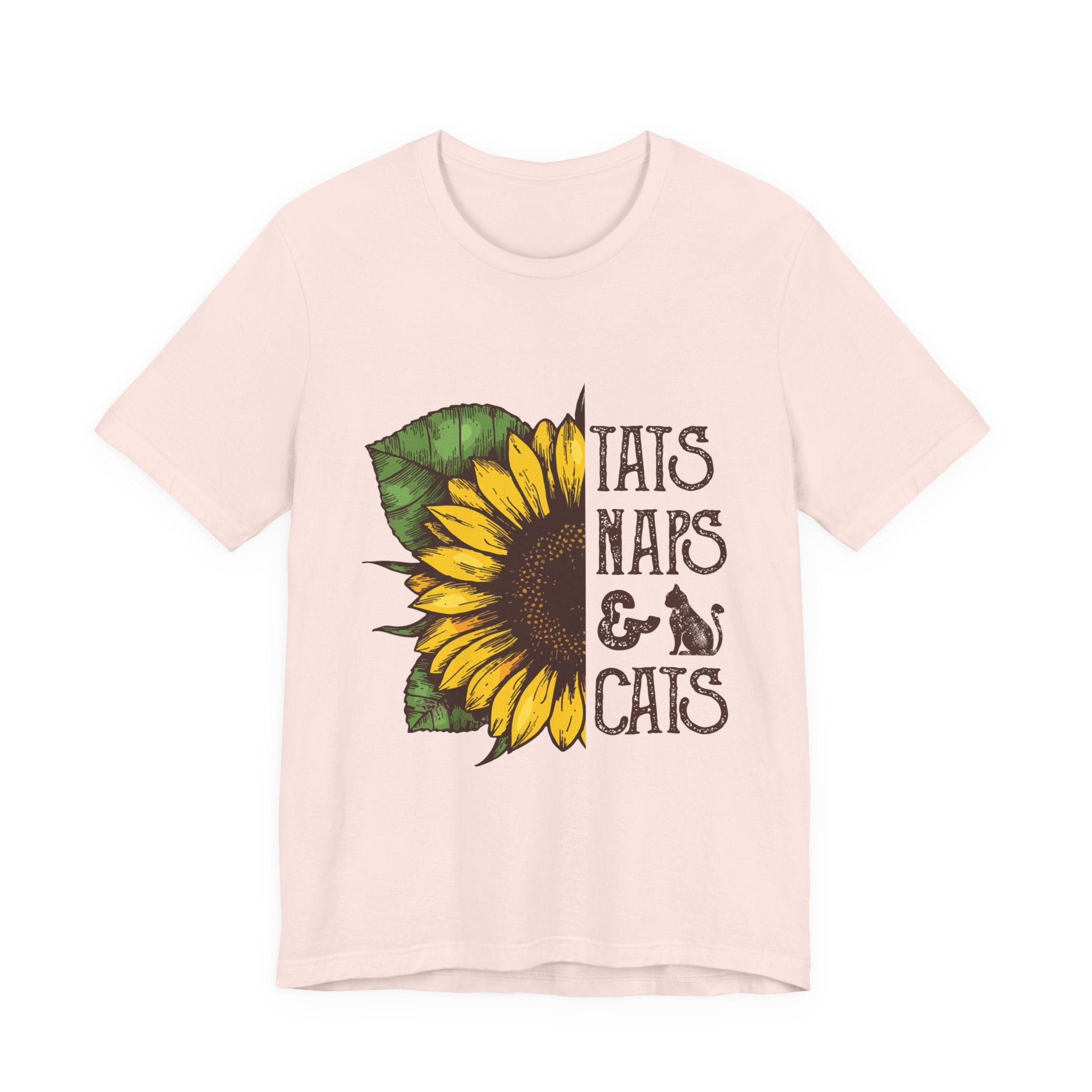 Sunflower TAIS NAPS & CAIS Tee | Cat Lover Gift