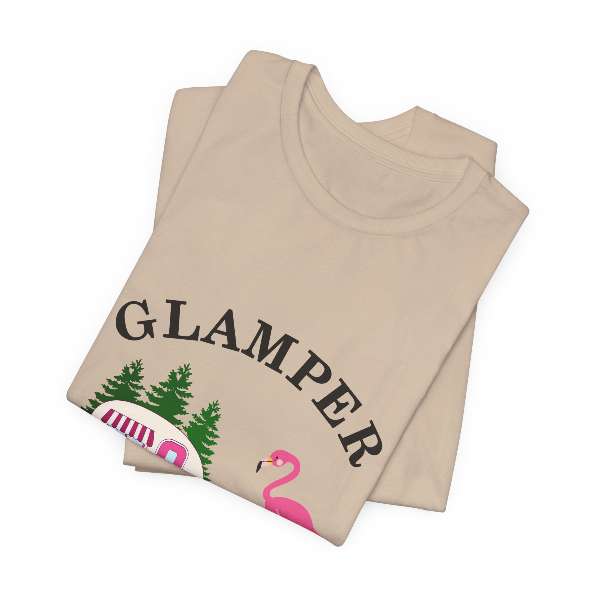 GLAMPER I Camp With Style T-Shirt | Glamping Lover Gift