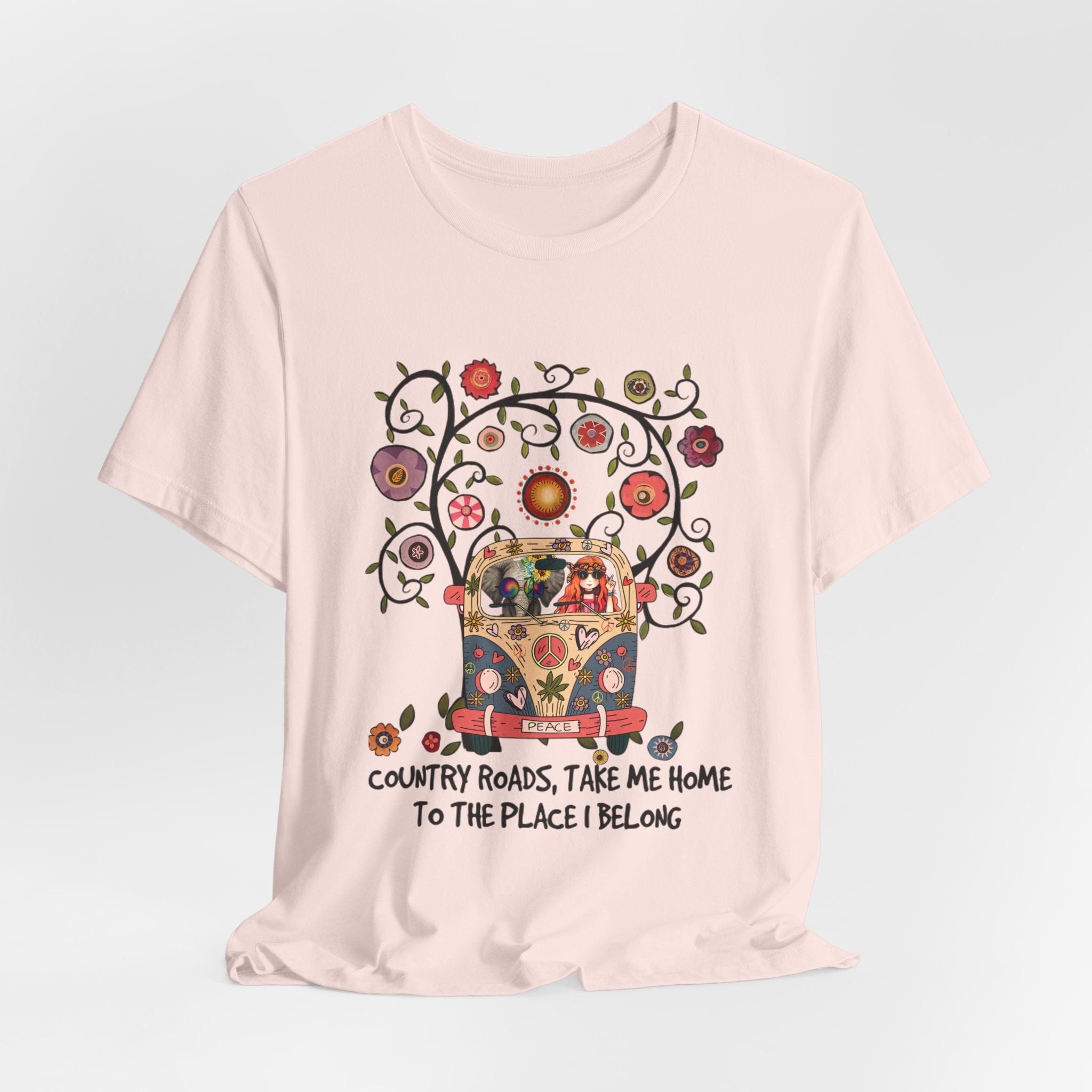 Country Roads Take Me Home T-Shirt | Hippie Soul Gift