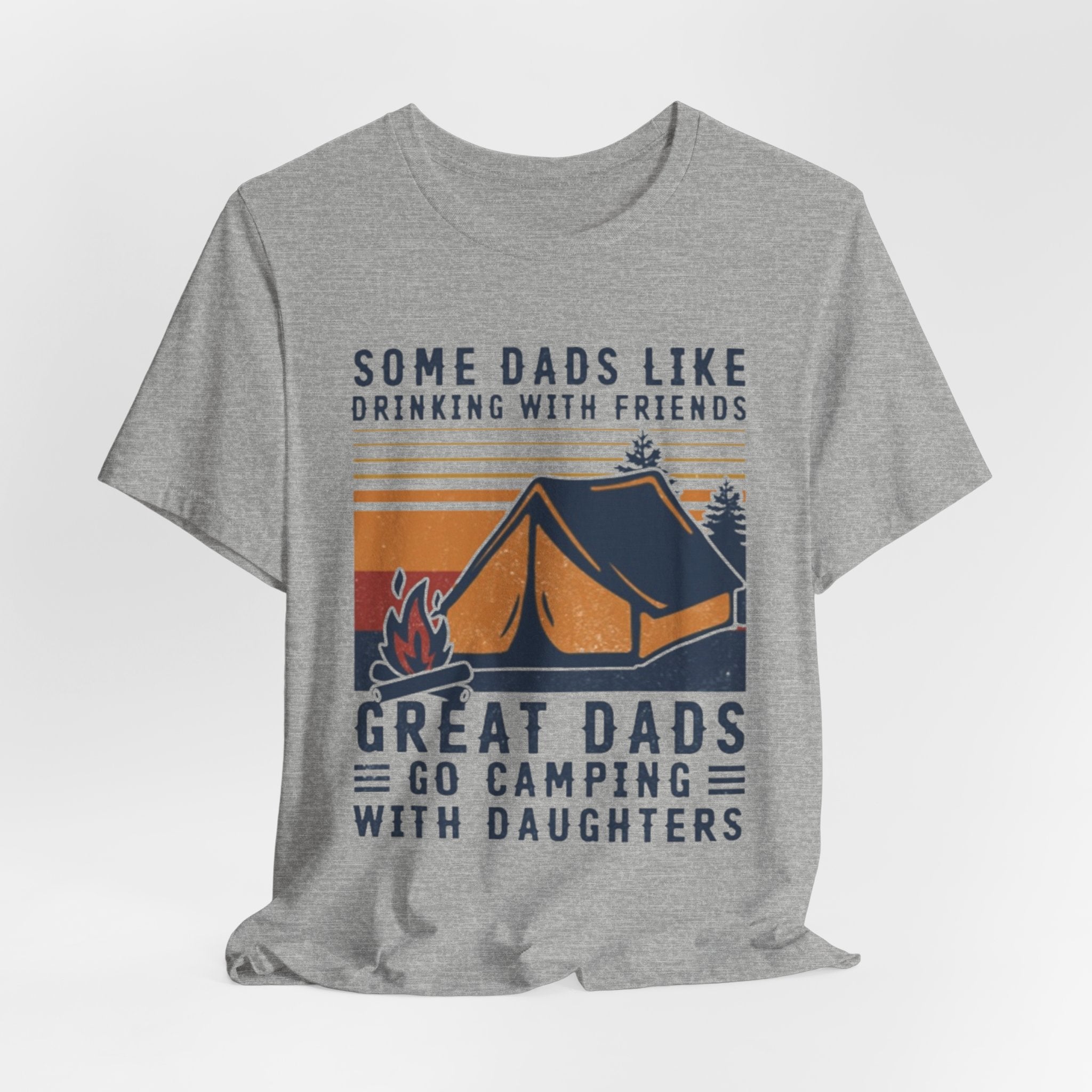 Great Dads Go Camping With Daughters T-Shirt | Camping Dad Gift