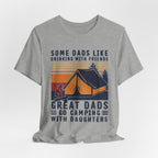 Great Dads Go Camping With Daughters T-Shirt | Camping Dad Gift
