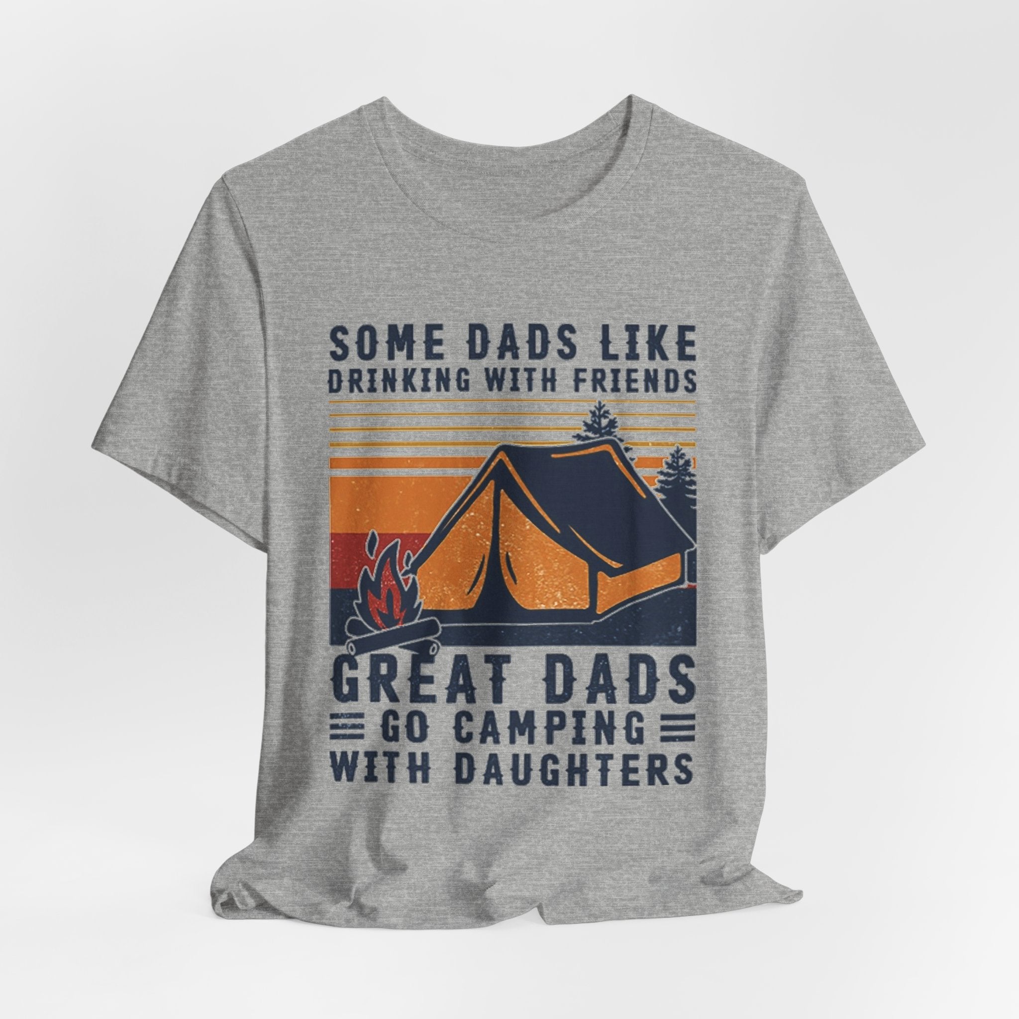 Great Dads Go Camping With Daughters T-Shirt | Camping Dad Gift