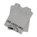 Live Laugh Love Elephants T-Shirt | Elephant Lover Gift