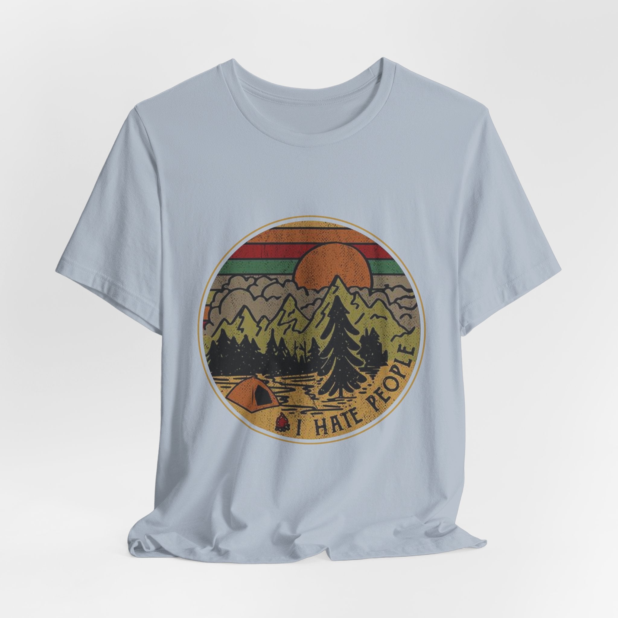 I Hate People T-Shirt | Solitary Camper Gift