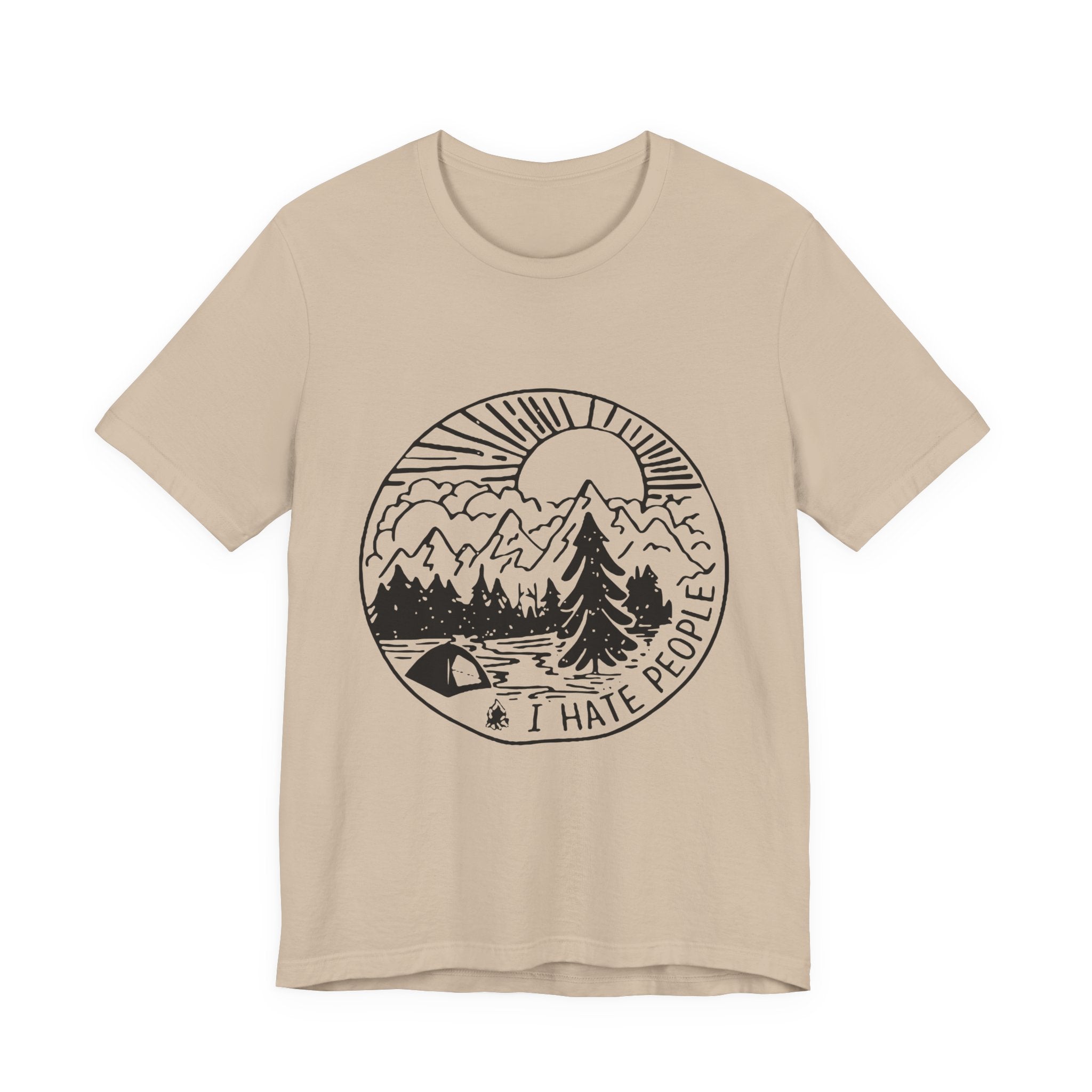 I HATE PEOPLE T-Shirt | Funny Camper Gift | Solitude Seeker Tee