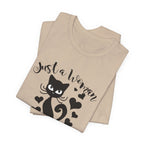 Just a Woman Who Loves Cats & Books T-Shirt | Cat Lover Gift