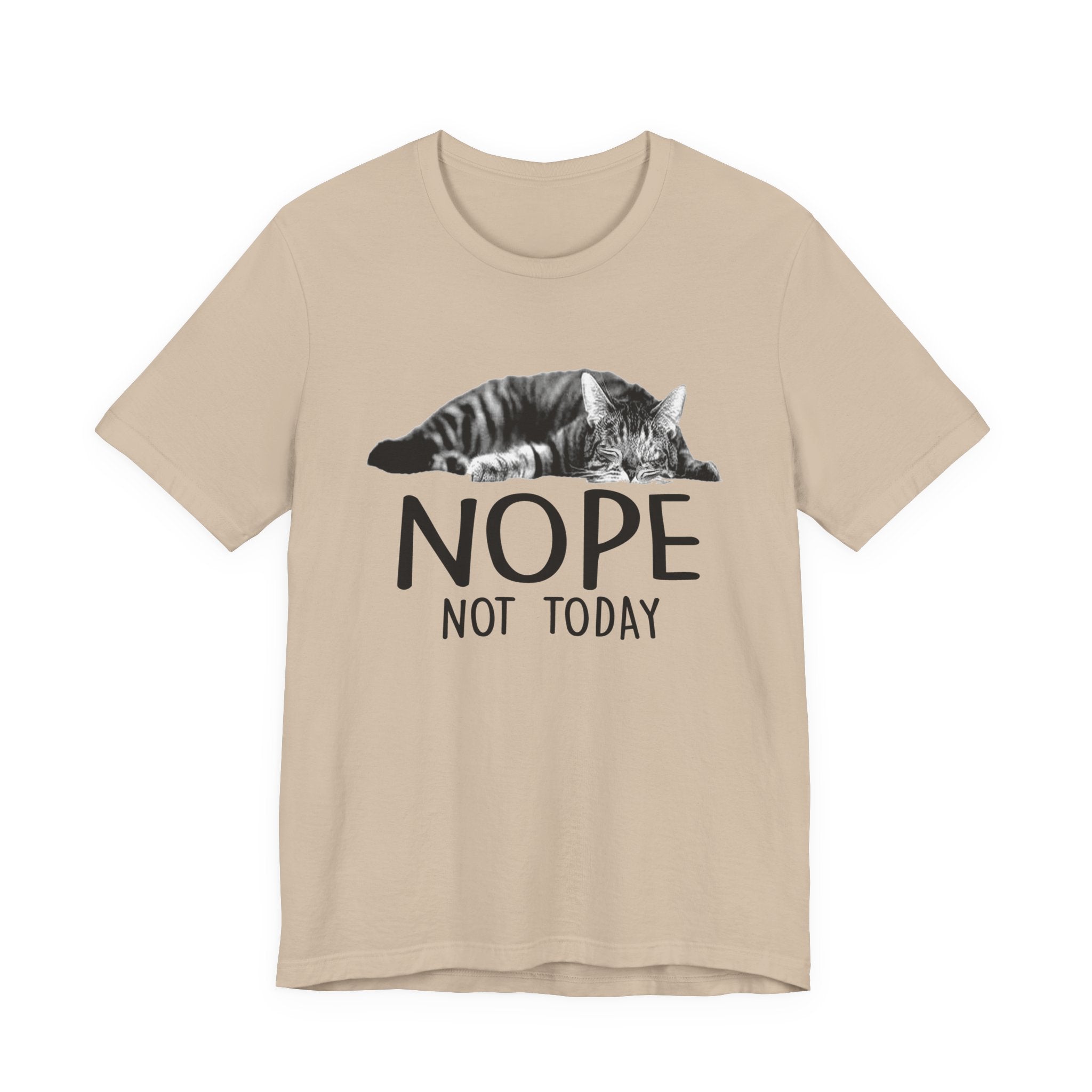 Nope Not Today T-Shirt | Lazy Cat Lover Gift