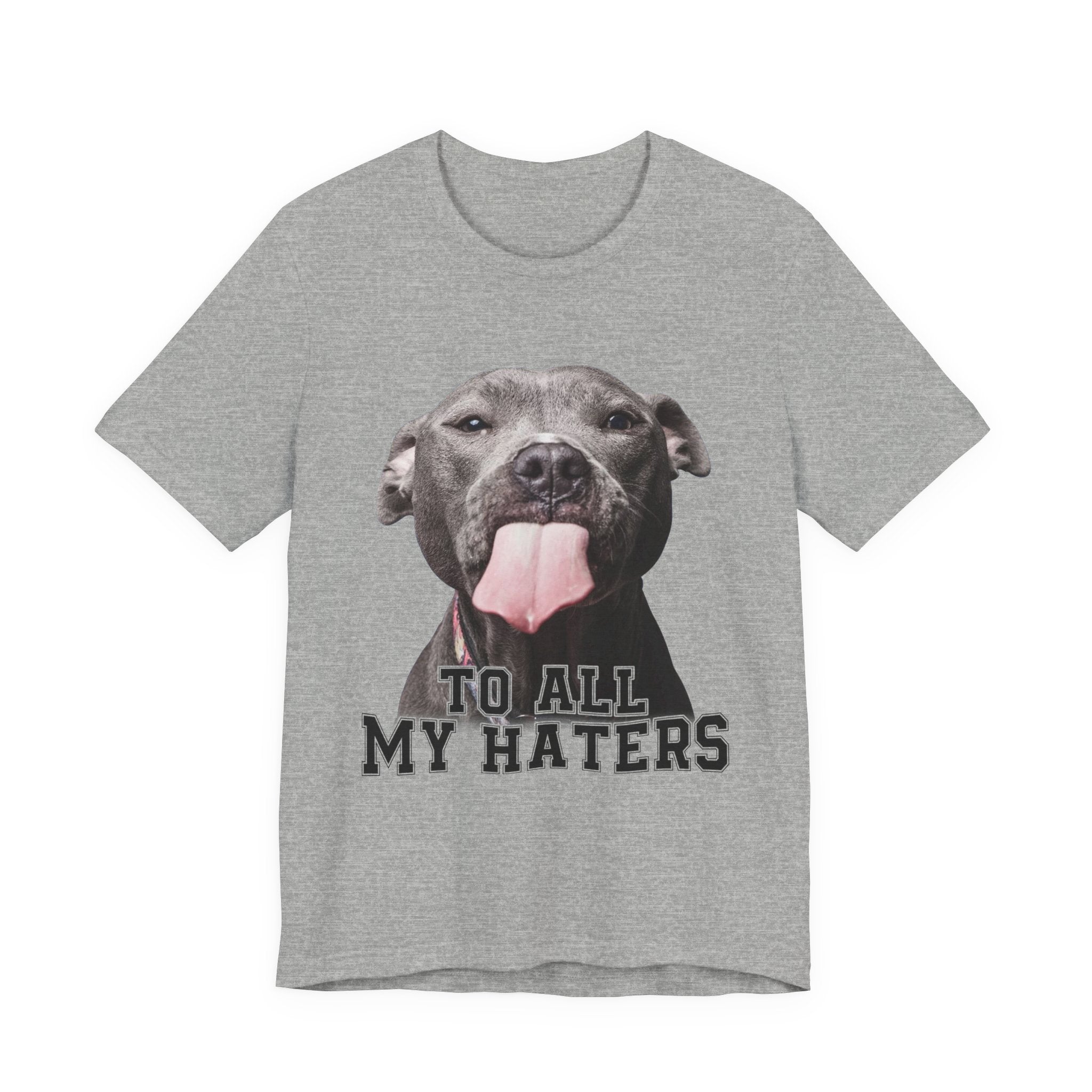 To All My Haters T-Shirt | Sassy Pitbull Dog Lover Gift