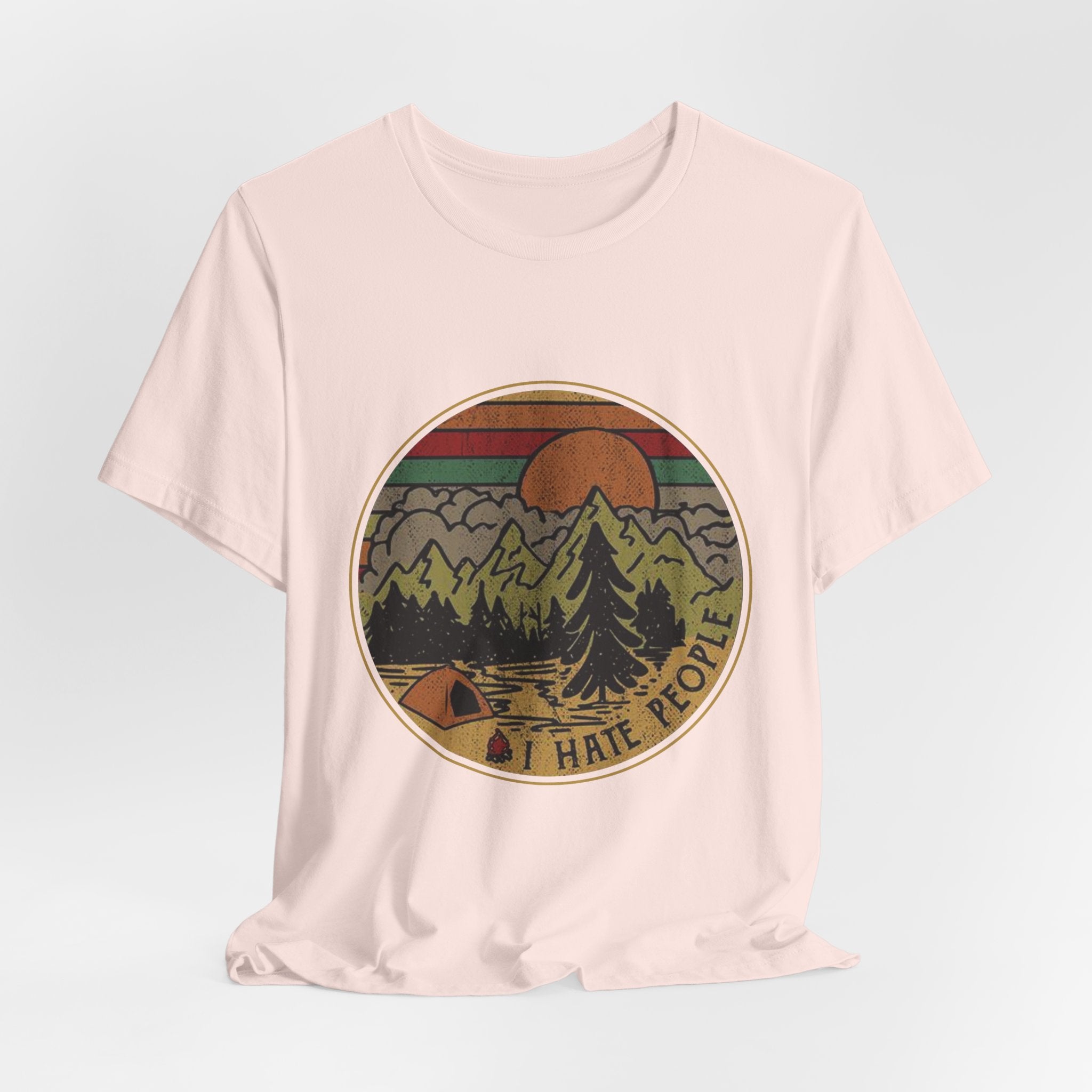 I Hate People T-Shirt | Solitary Camper Gift