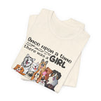 Once Upon A Time Girl Loved Dogs T-Shirt | Dog Mom Gift