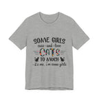 Some Girls Cuss and Love Cats T-Shirt | Crazy Cat Lady Gift