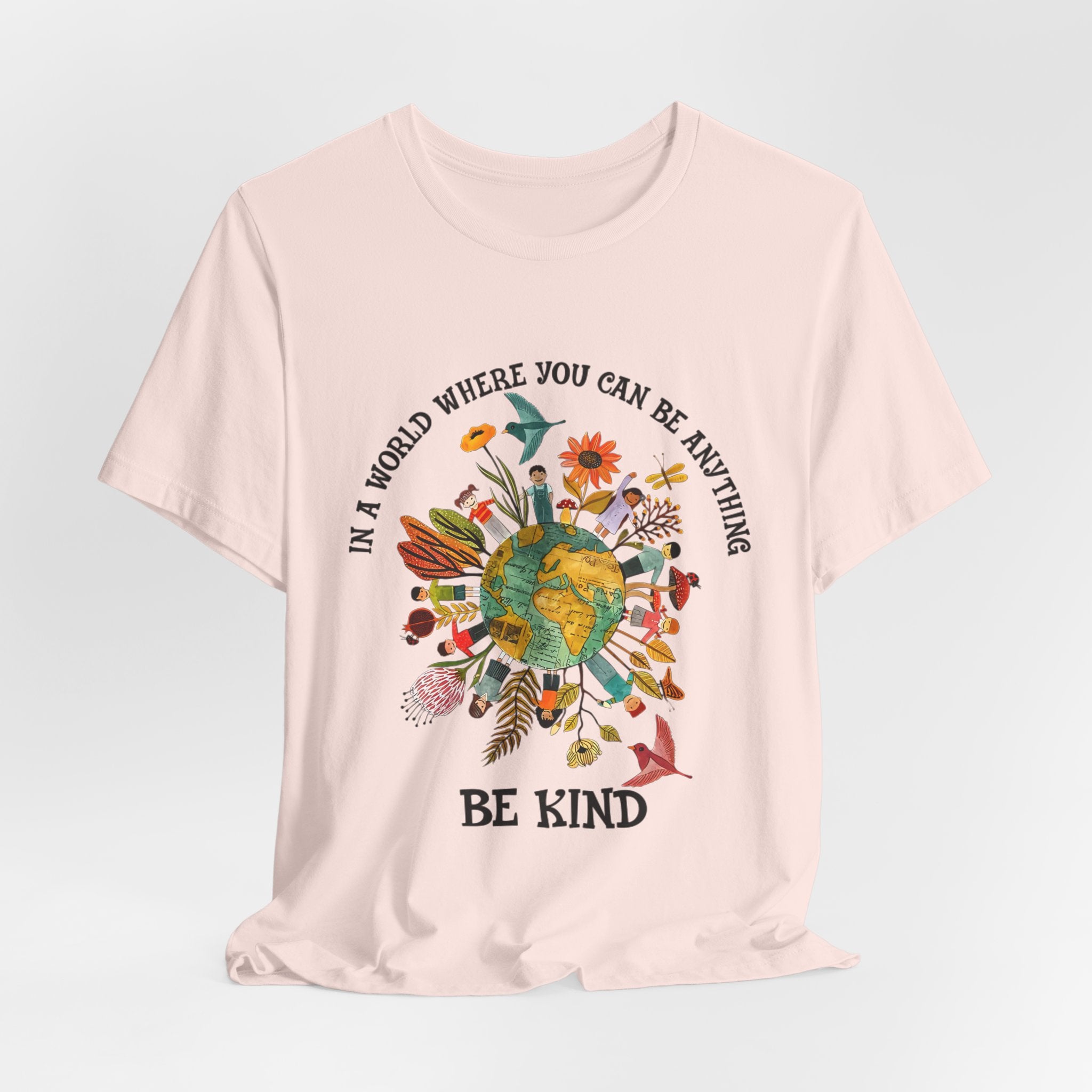 In A World Be Kind T-Shirt | Hippie Soul Gift