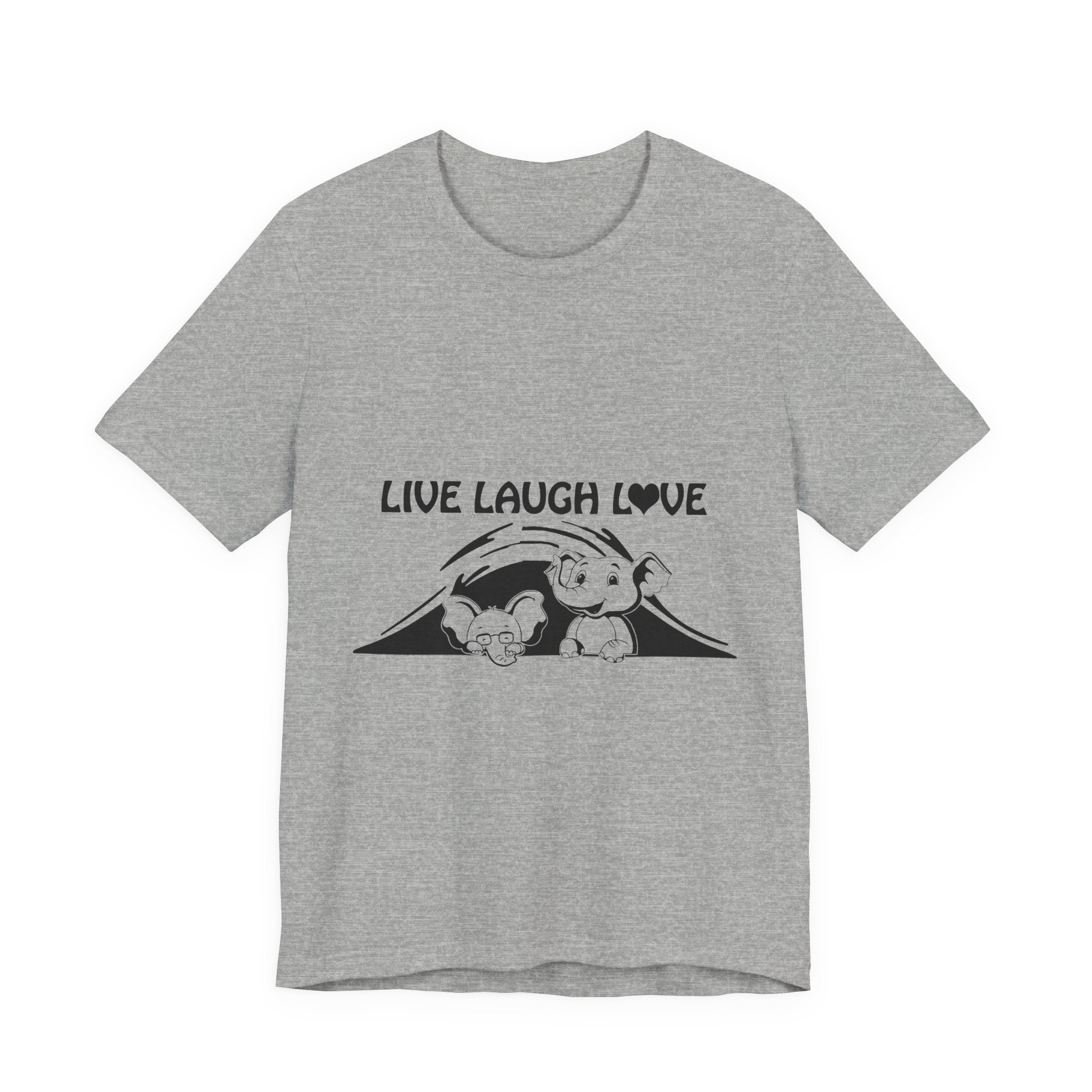 Live Laugh Love Elephants T-Shirt | Elephant Lover Gift