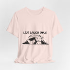 Live Laugh Love Elephants T-Shirt | Elephant Lover Gift