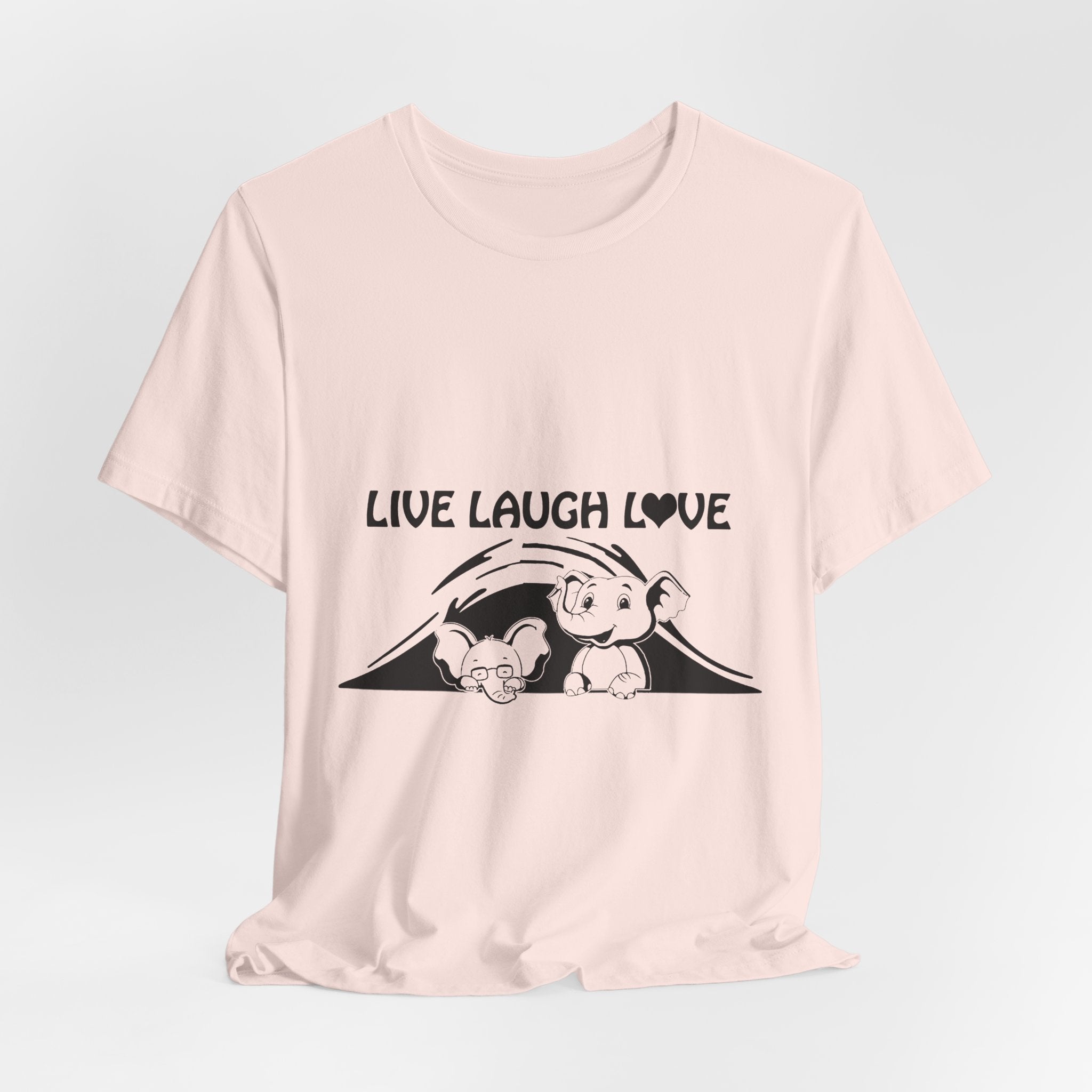 Live Laugh Love Elephants T-Shirt | Elephant Lover Gift
