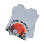 Save Animals Eat People T-Shirt | Funny Bear Camper Gift