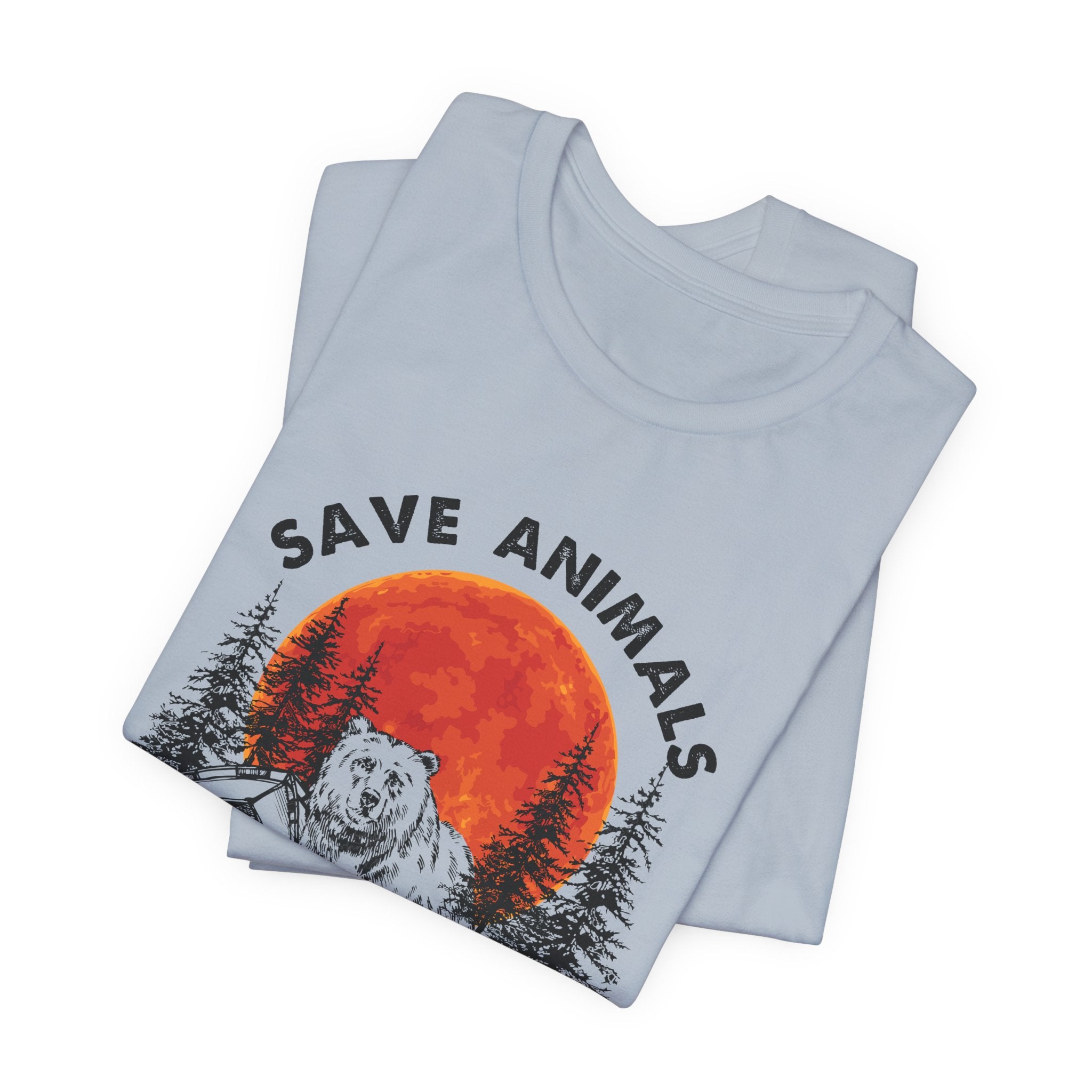 Save Animals Eat People T-Shirt | Funny Bear Camper Gift