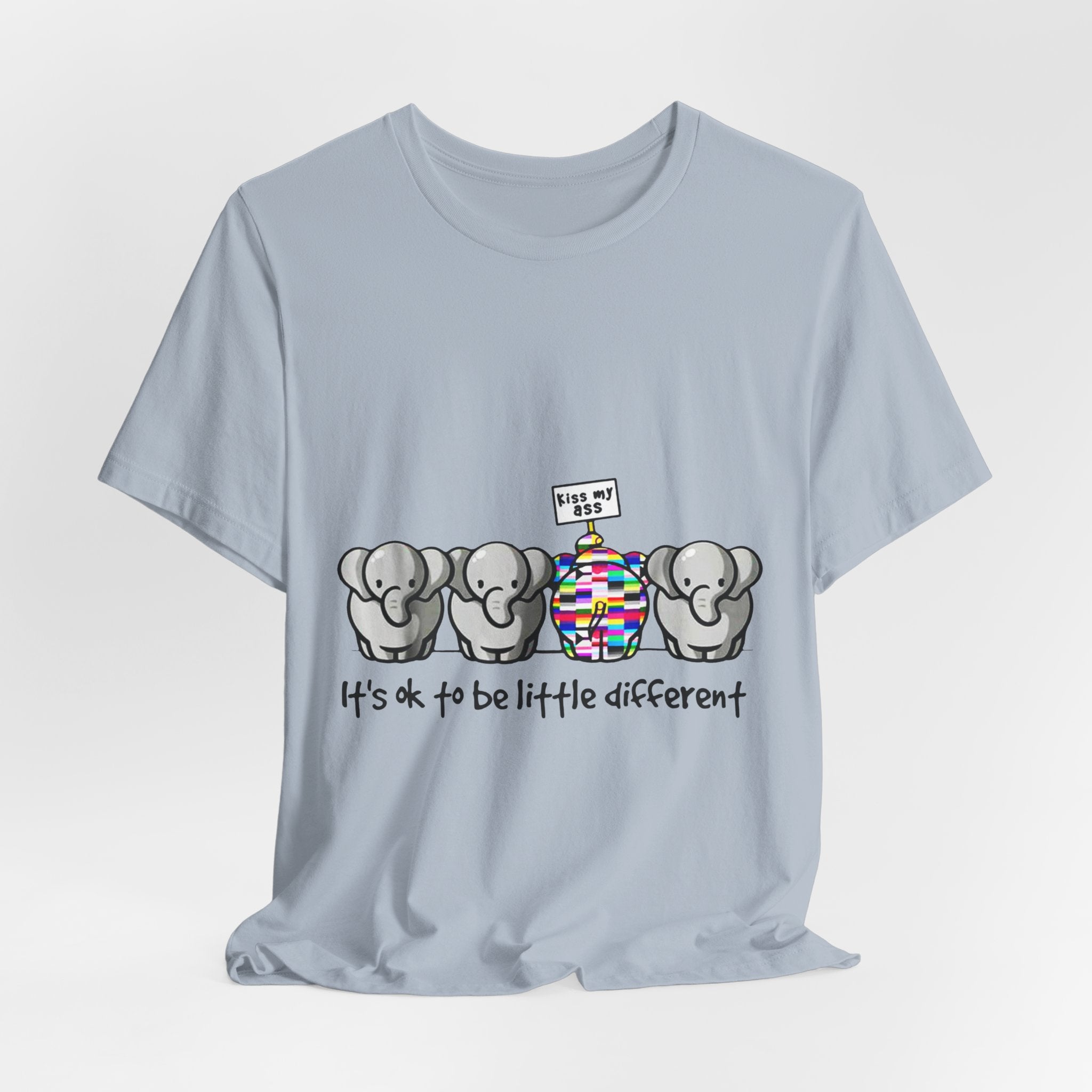 It's Ok To Be Different Elephant T-Shirt | Sassy Wildlife Gift