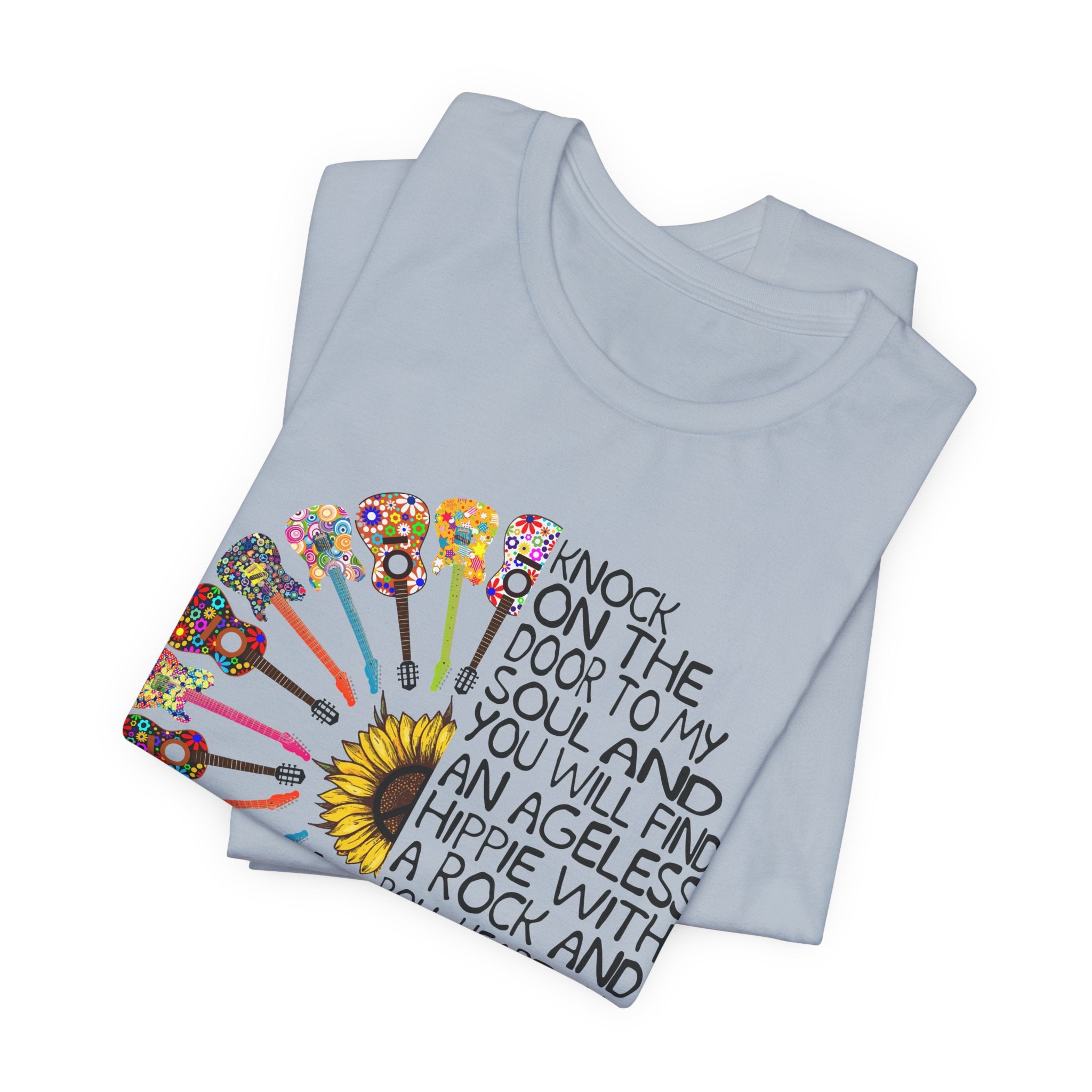 Ageless Hippie Soul Rock & Roll Heart T-Shirt | Peace Lover Gift
