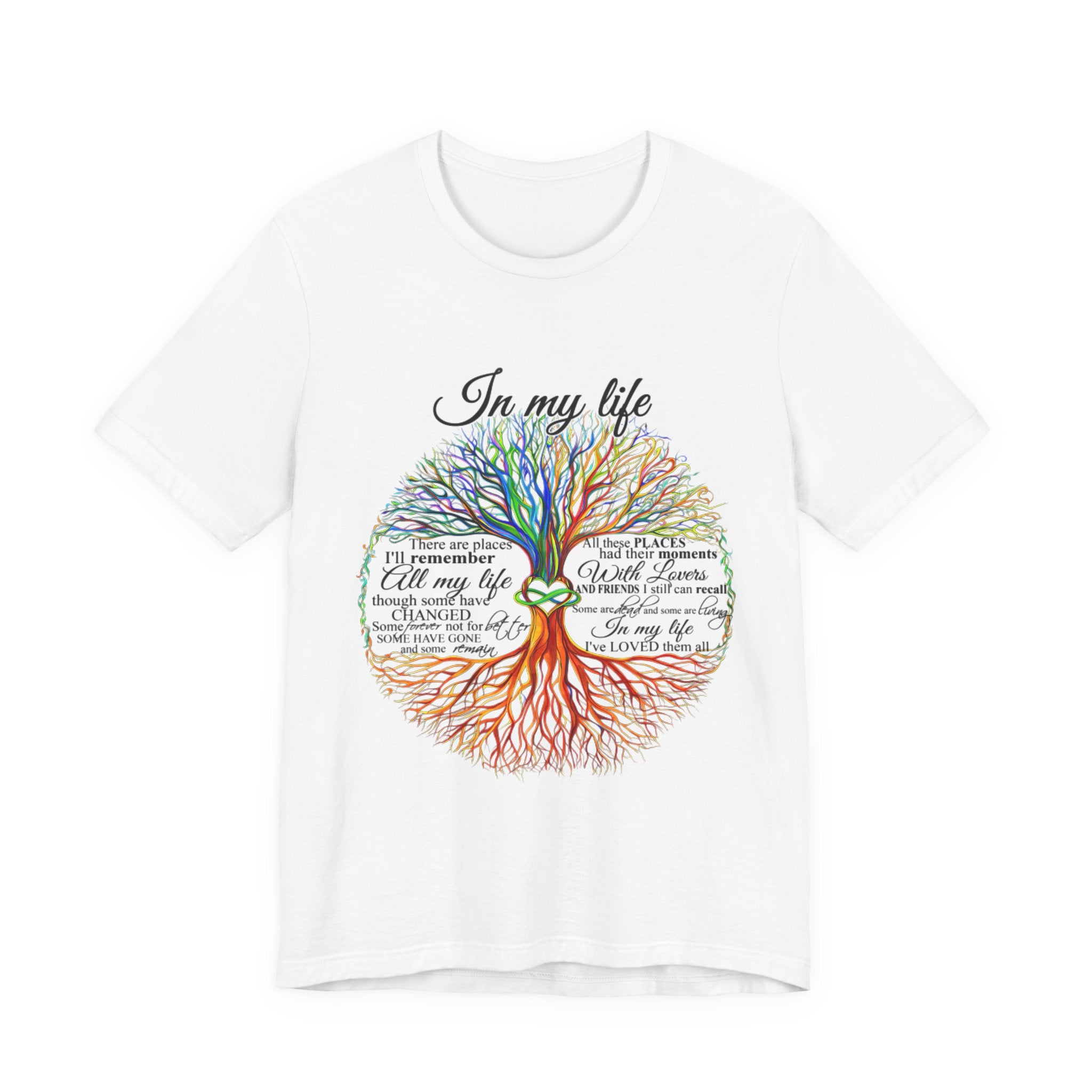 In My Life Lyrics Tree T-Shirt | Hippie Soul Gift