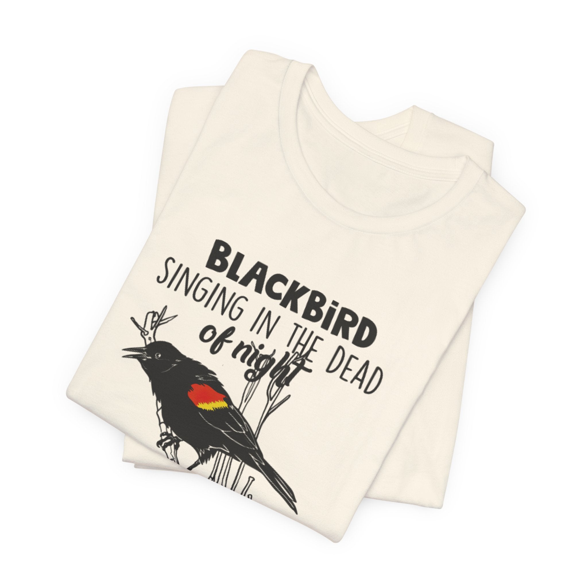 Blackbird Learn to Fly T-Shirt | Free Spirit Hippie Gift