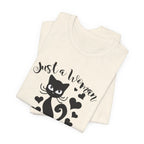 Just a Woman Who Loves Cats & Books T-Shirt | Cat Lover Gift