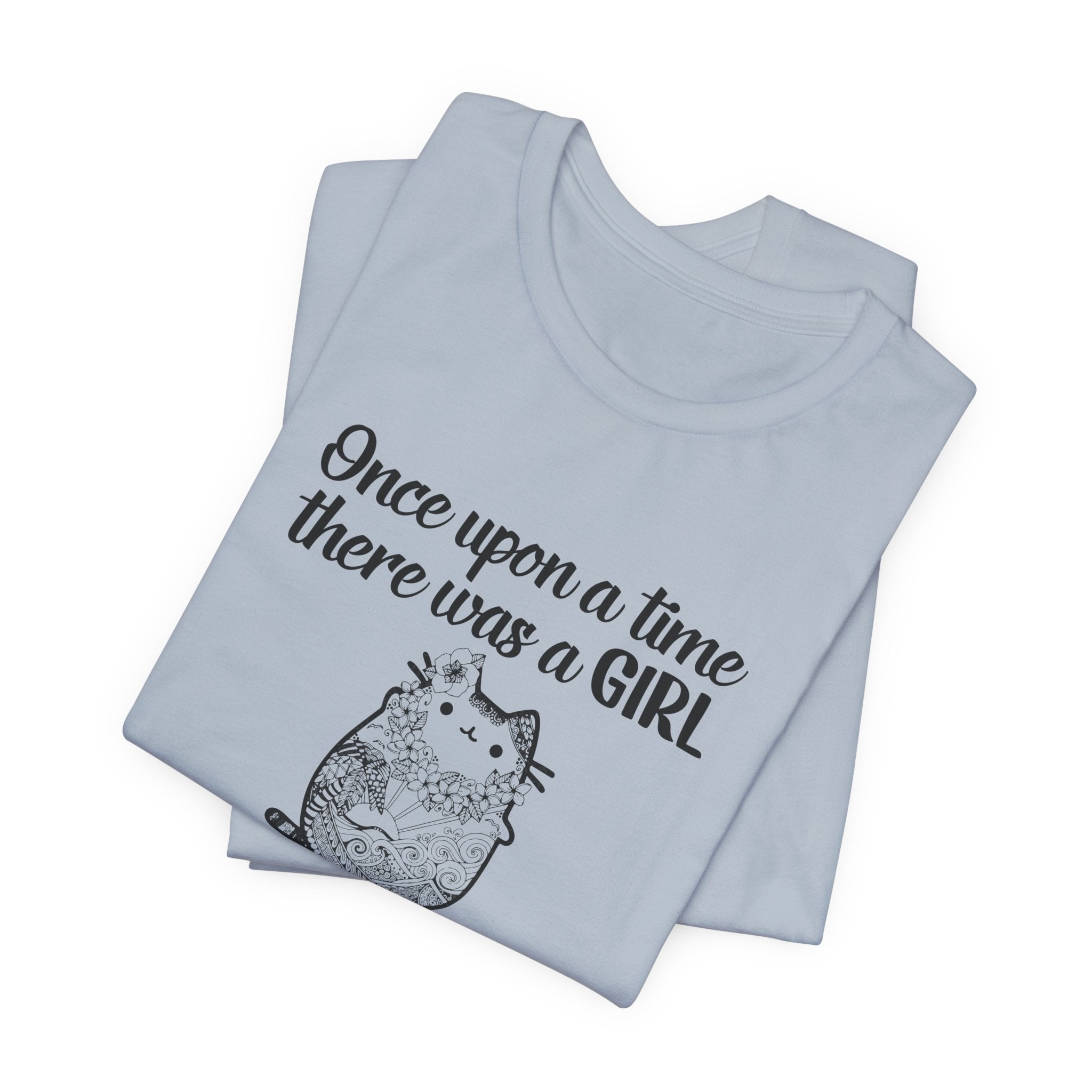 Girl Who Loved Cats & Tattoos T-Shirt | Cat Lover Gift