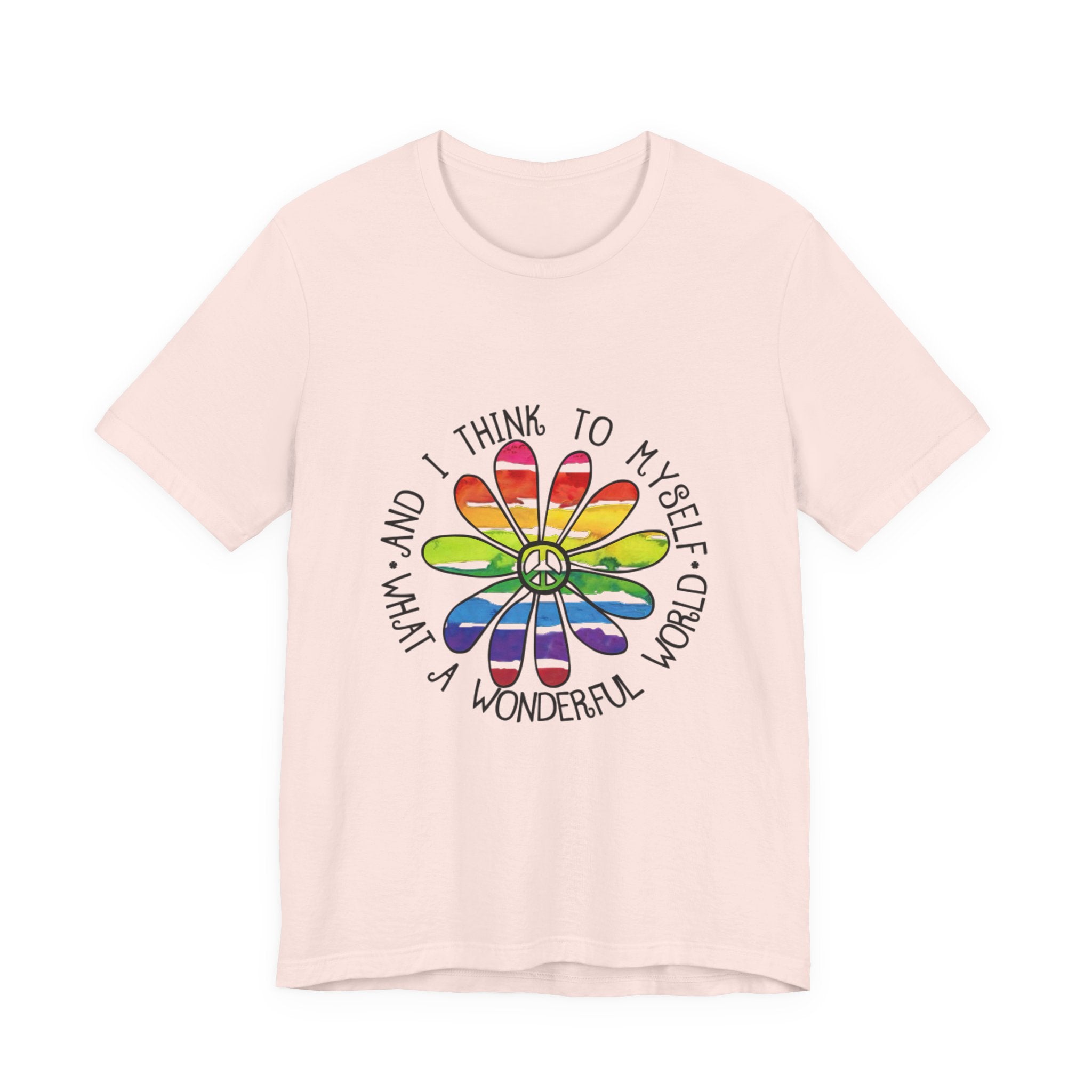 What A Wonderful World T-Shirt | Hippie Peace Lover Gift