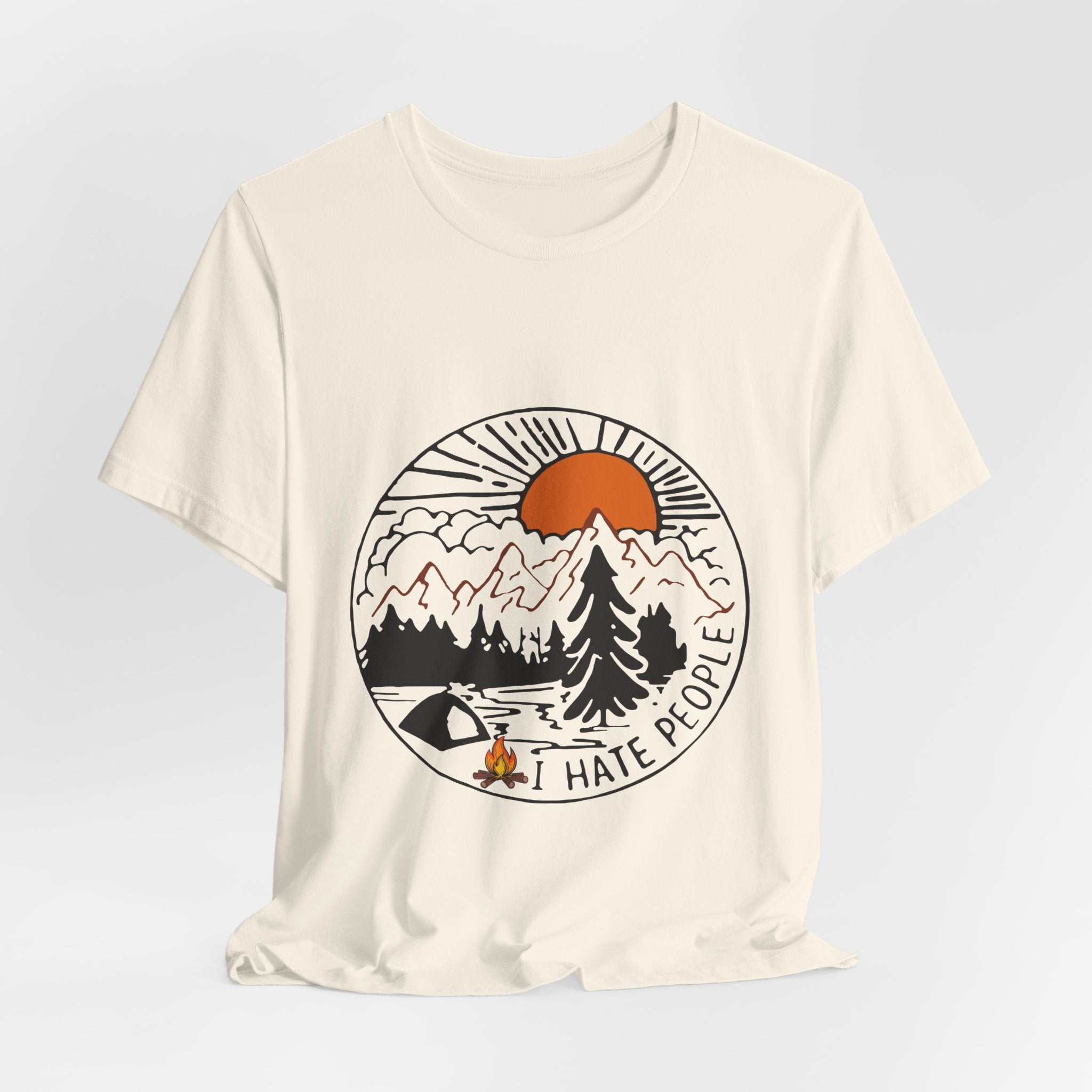 I HATE PEOPLE T-Shirt | Introverted Camper Gift