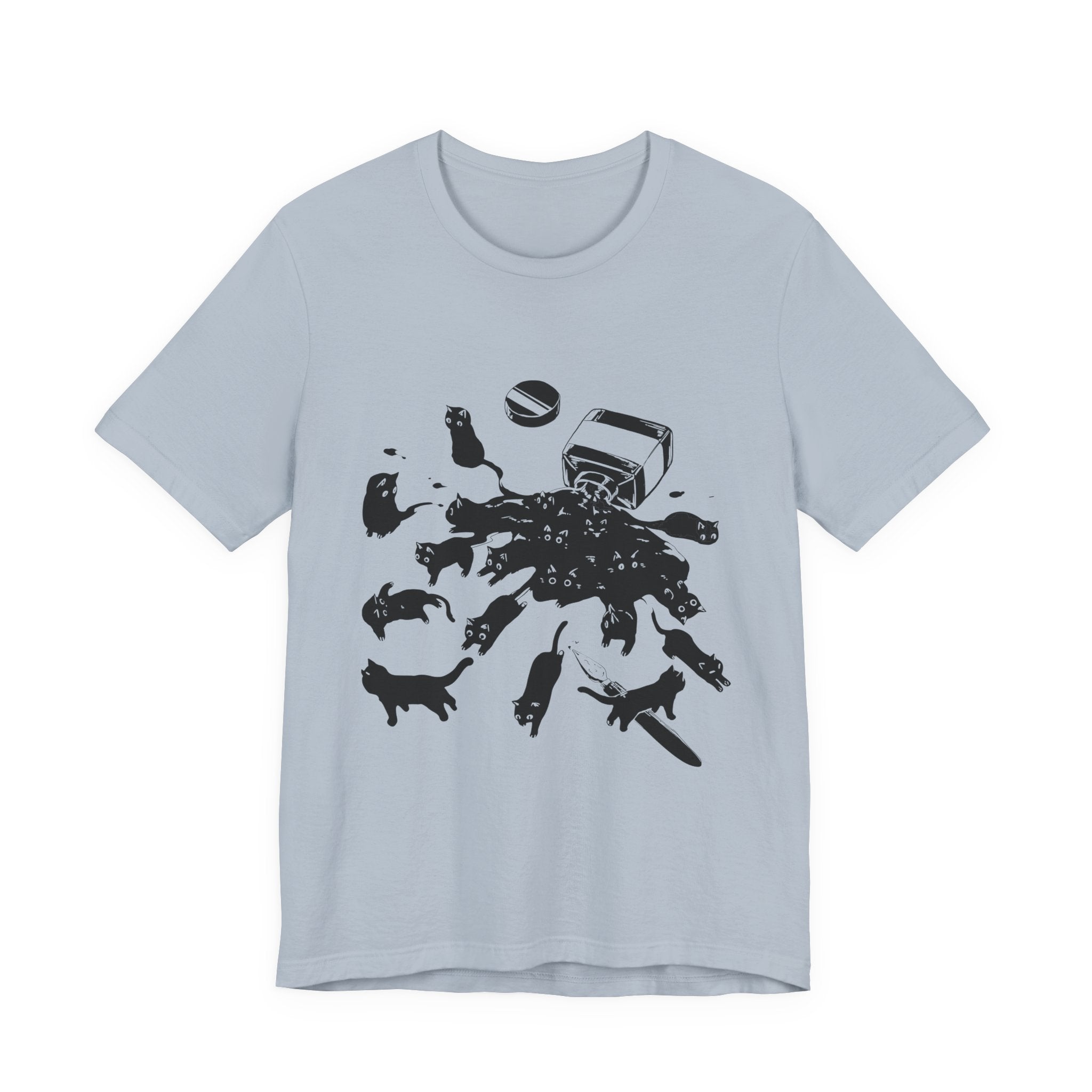 Mischievous Ink Cats T-Shirt | Cat Lover Gift