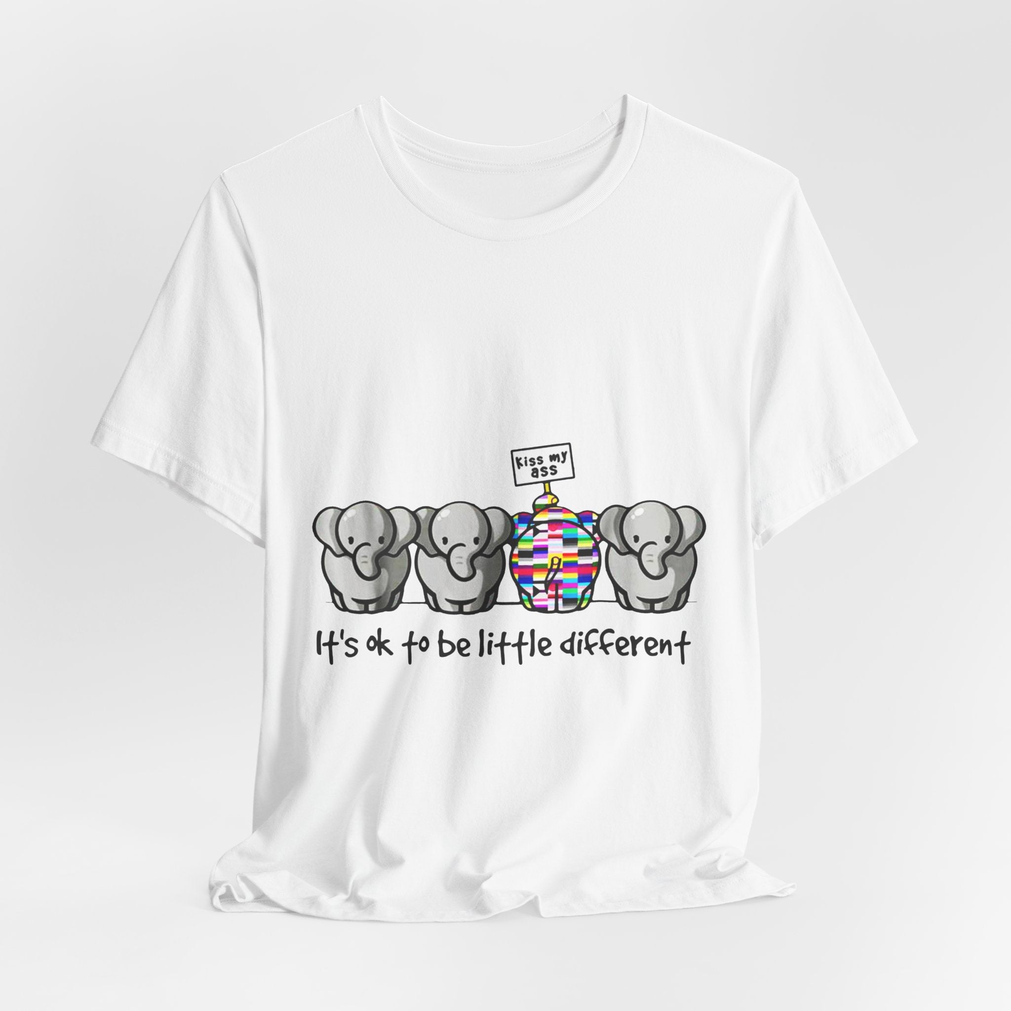 It's Ok To Be Different Elephant T-Shirt | Sassy Wildlife Gift