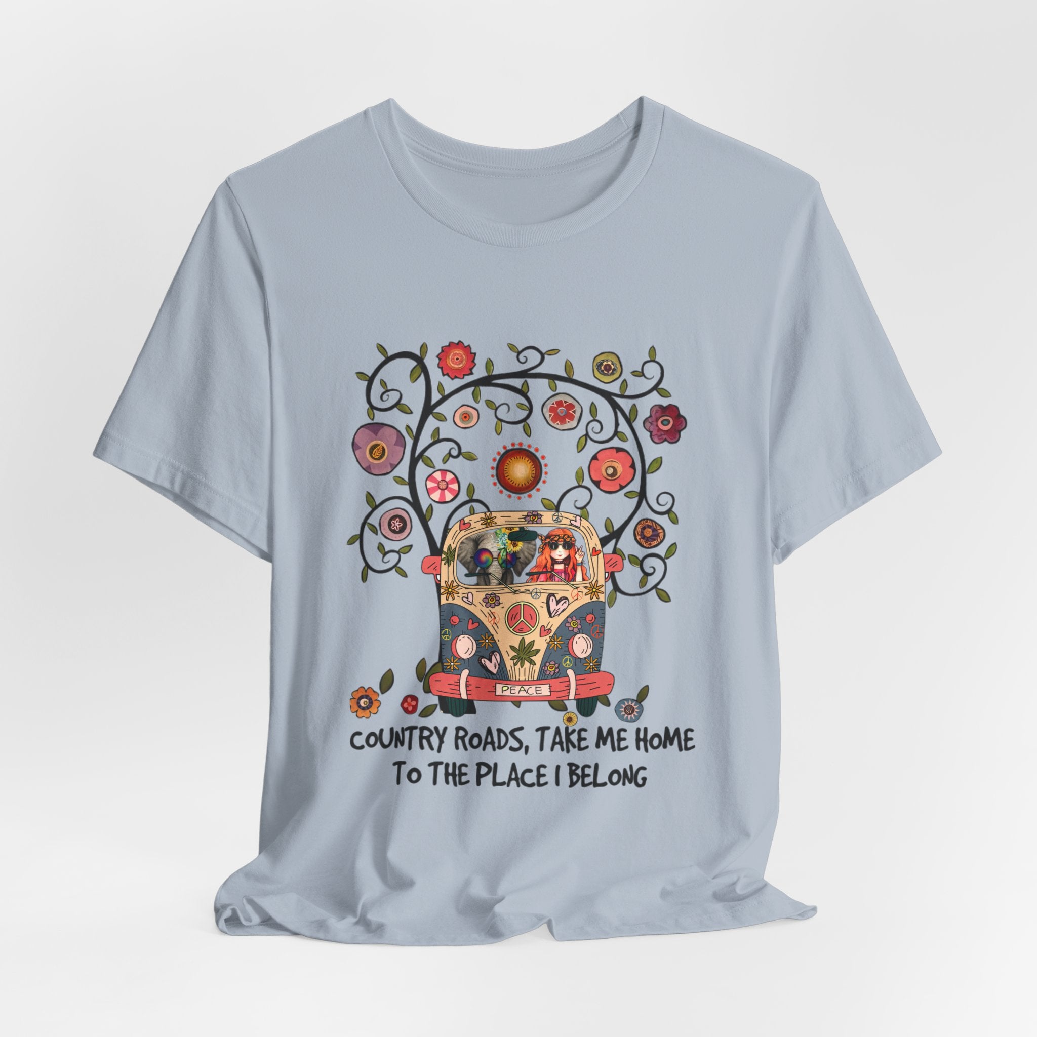 Country Roads Take Me Home T-Shirt | Hippie Soul Gift