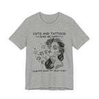Cats and Tattoos Make Me Happy T-Shirt | Edgy Cat Lover Gift