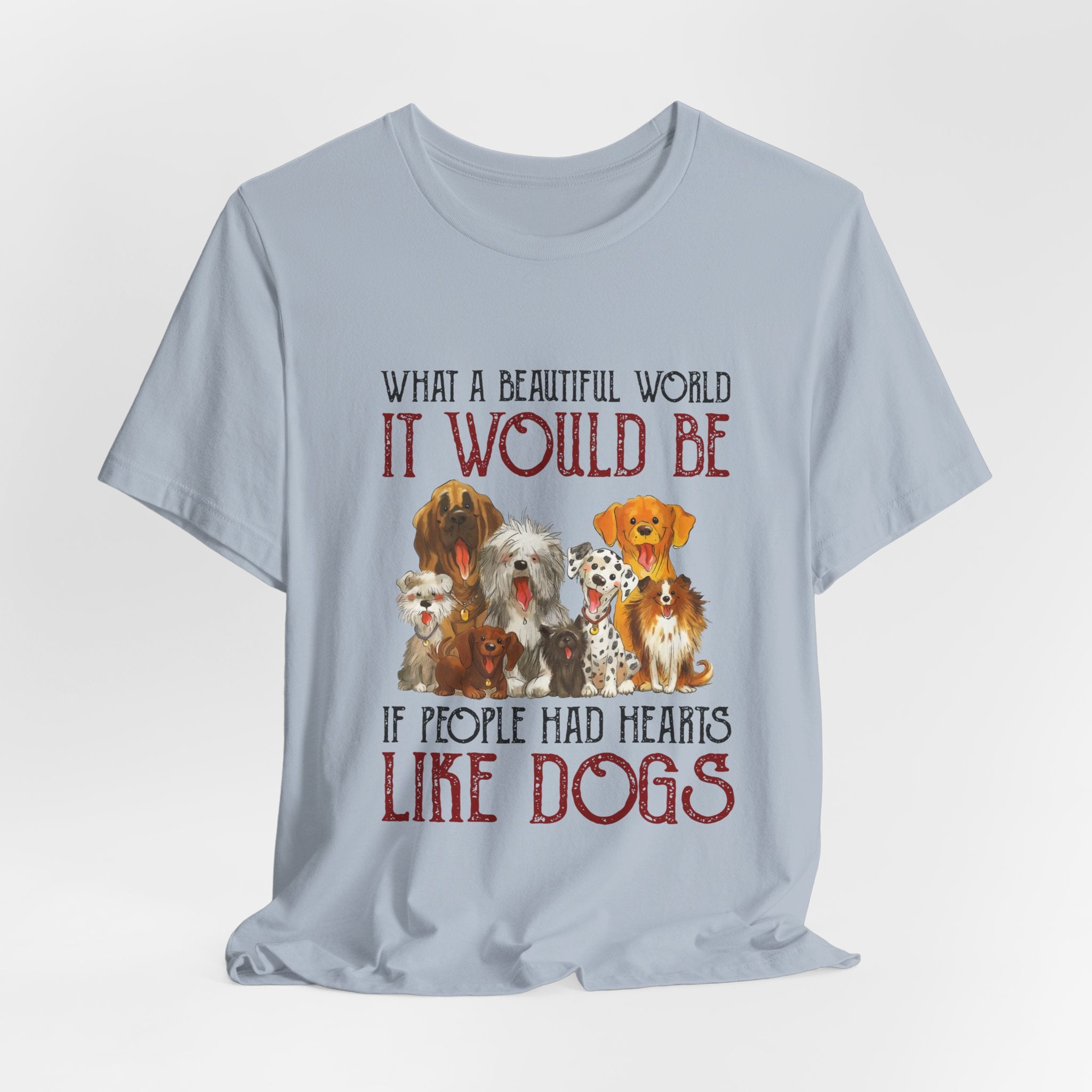 Hearts Like Dogs T-Shirt | Dog Lover Owner Gift