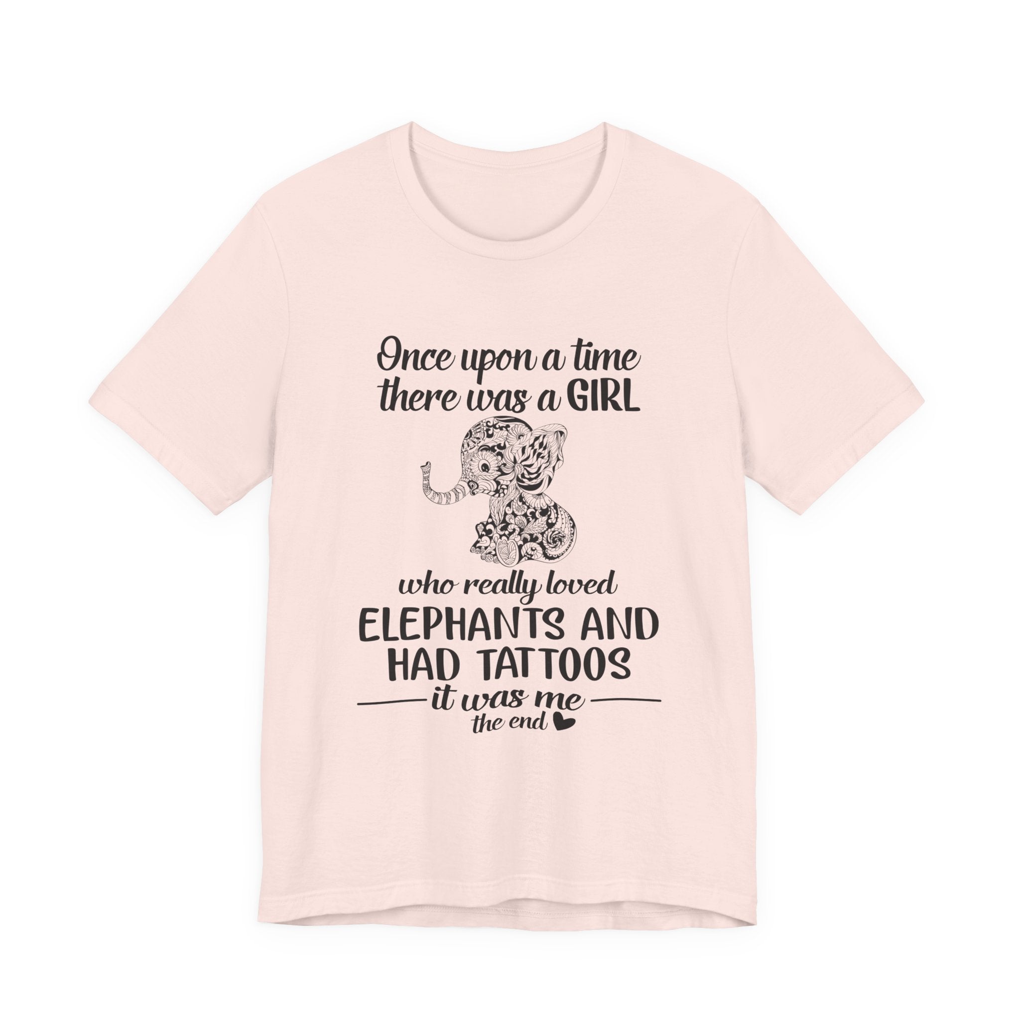 Girl Who Loved Elephants & Tattoos T-Shirt | Tattoo Lover Gift