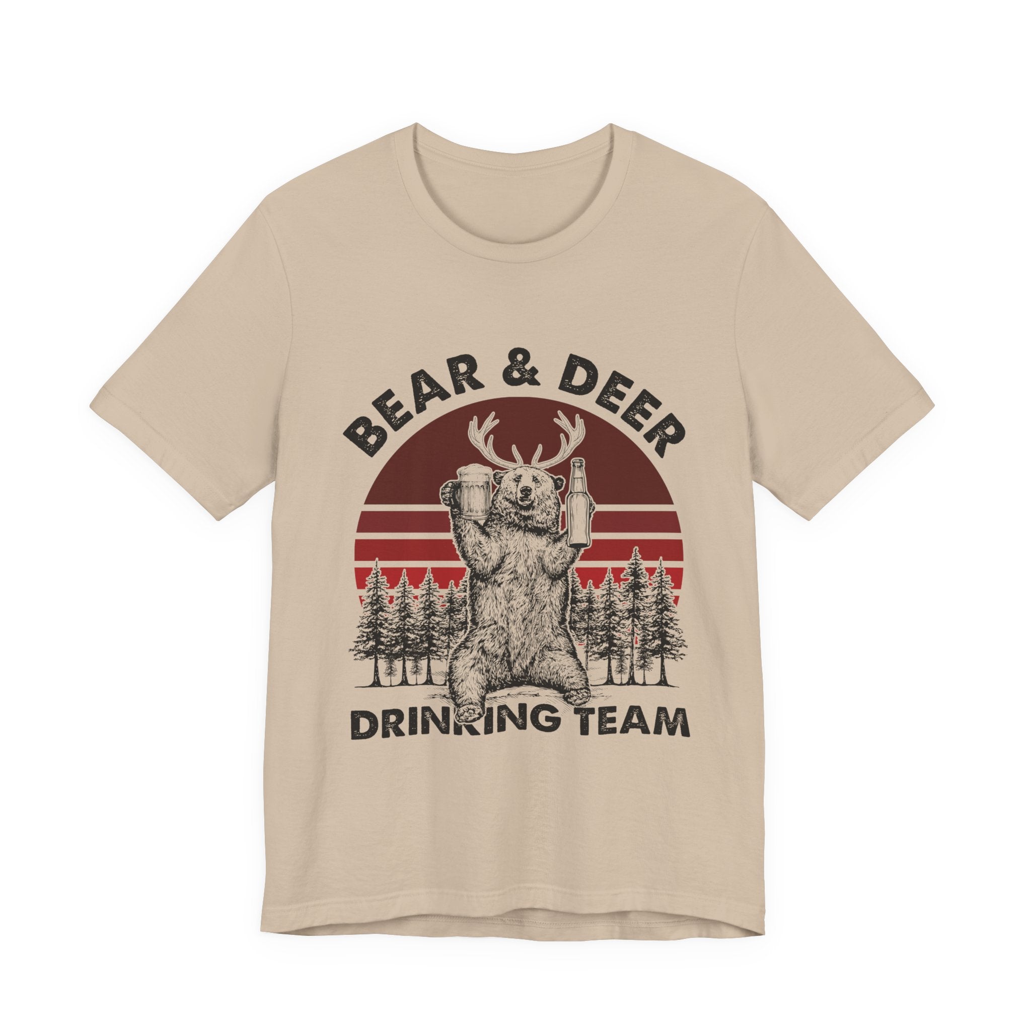 Bear & Deer Drinking Team T-Shirt | Campers Gift