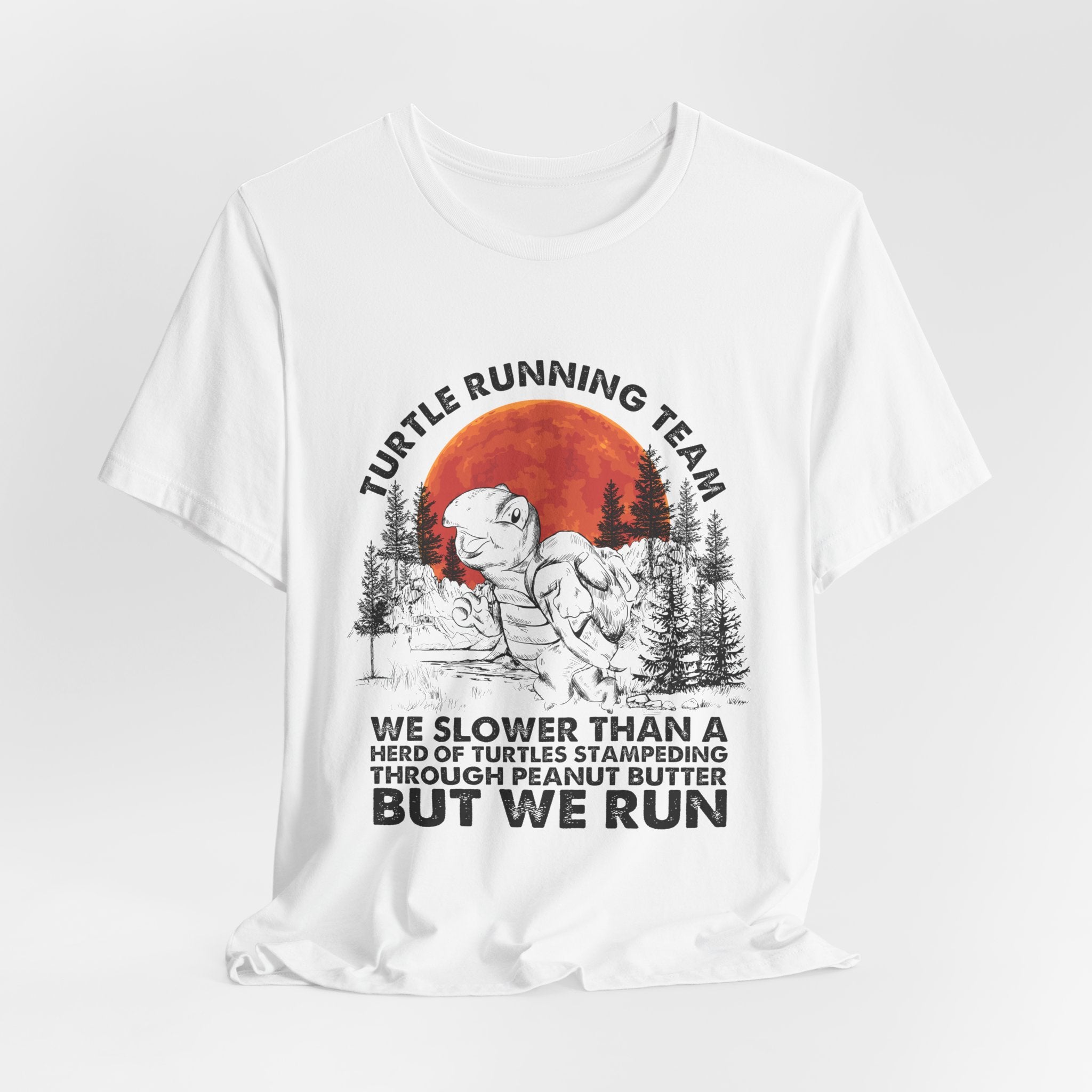 Turtle Running Team T-Shirt | Funny Outdoor Runner Gift