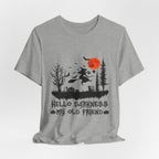 Hello Darkness My Old Friend T-Shirt | Hippie Halloween Gift