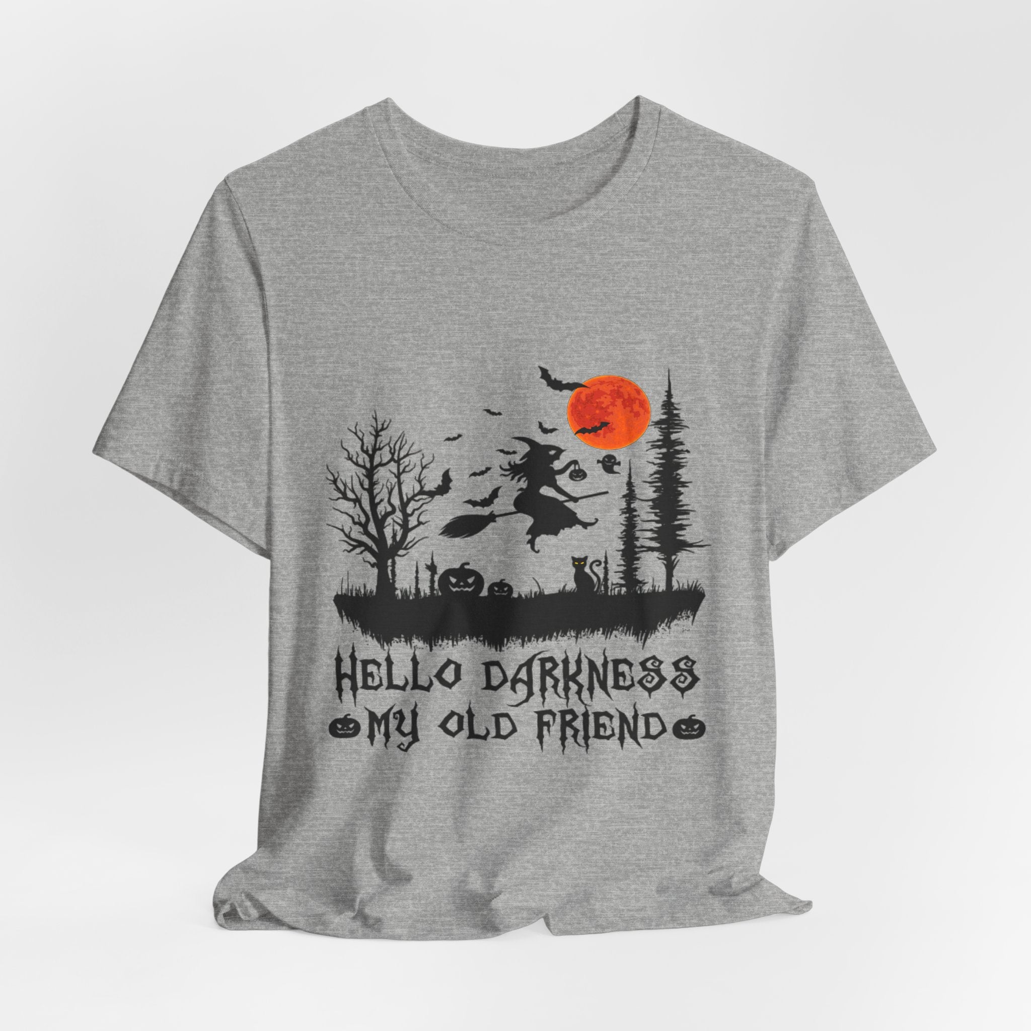 Hello Darkness My Old Friend T-Shirt | Hippie Halloween Gift