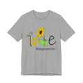 Sunflower Paw Print 'I Love Dog Mom Life' T-Shirt | Dog Mom Gift