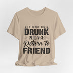 Lost Or Drunk Camping Tee | Campfire Party Gift